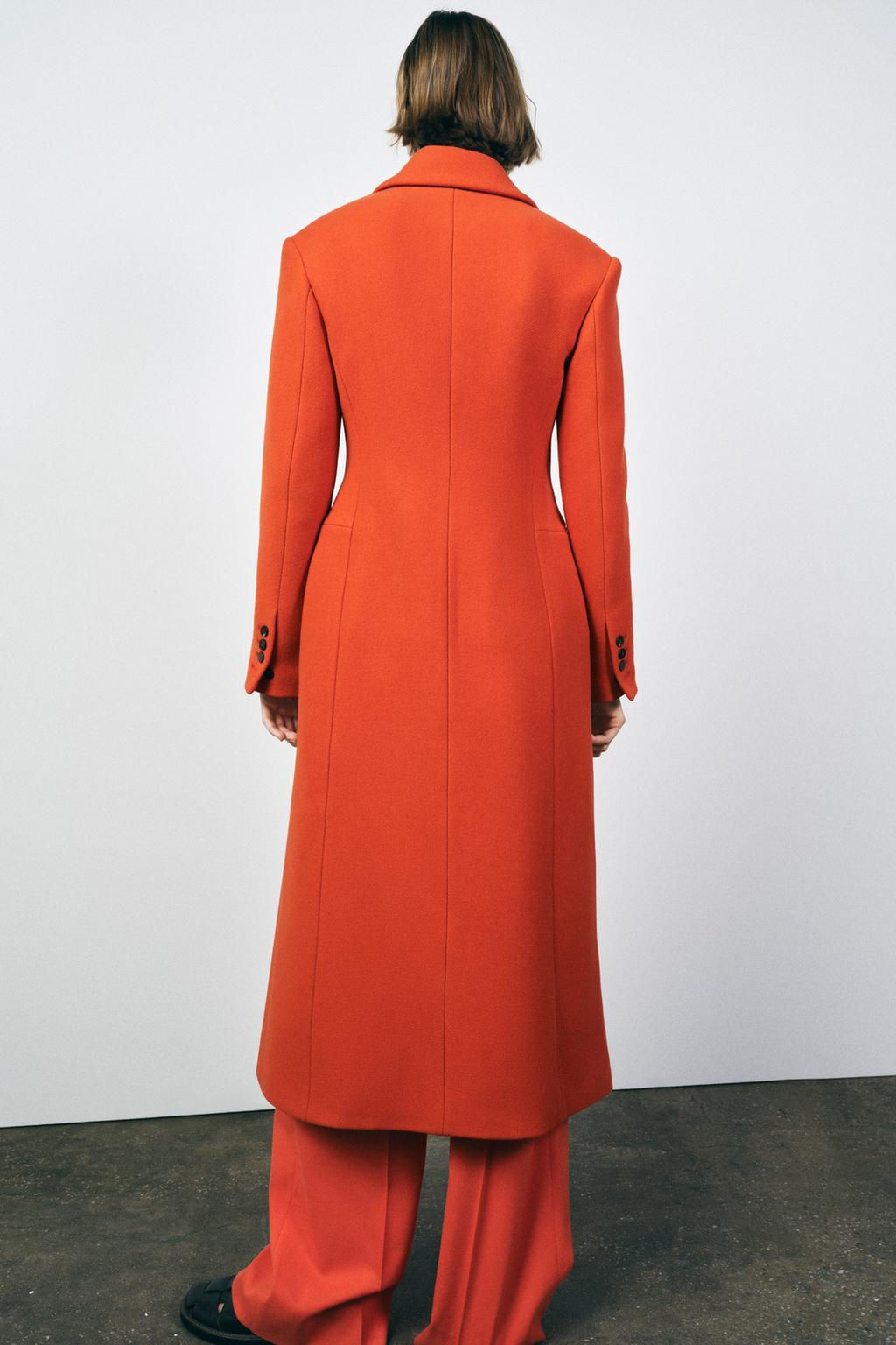 TAILORED WOOL BLEND COAT ZW COLLECTION - Zara фото 4