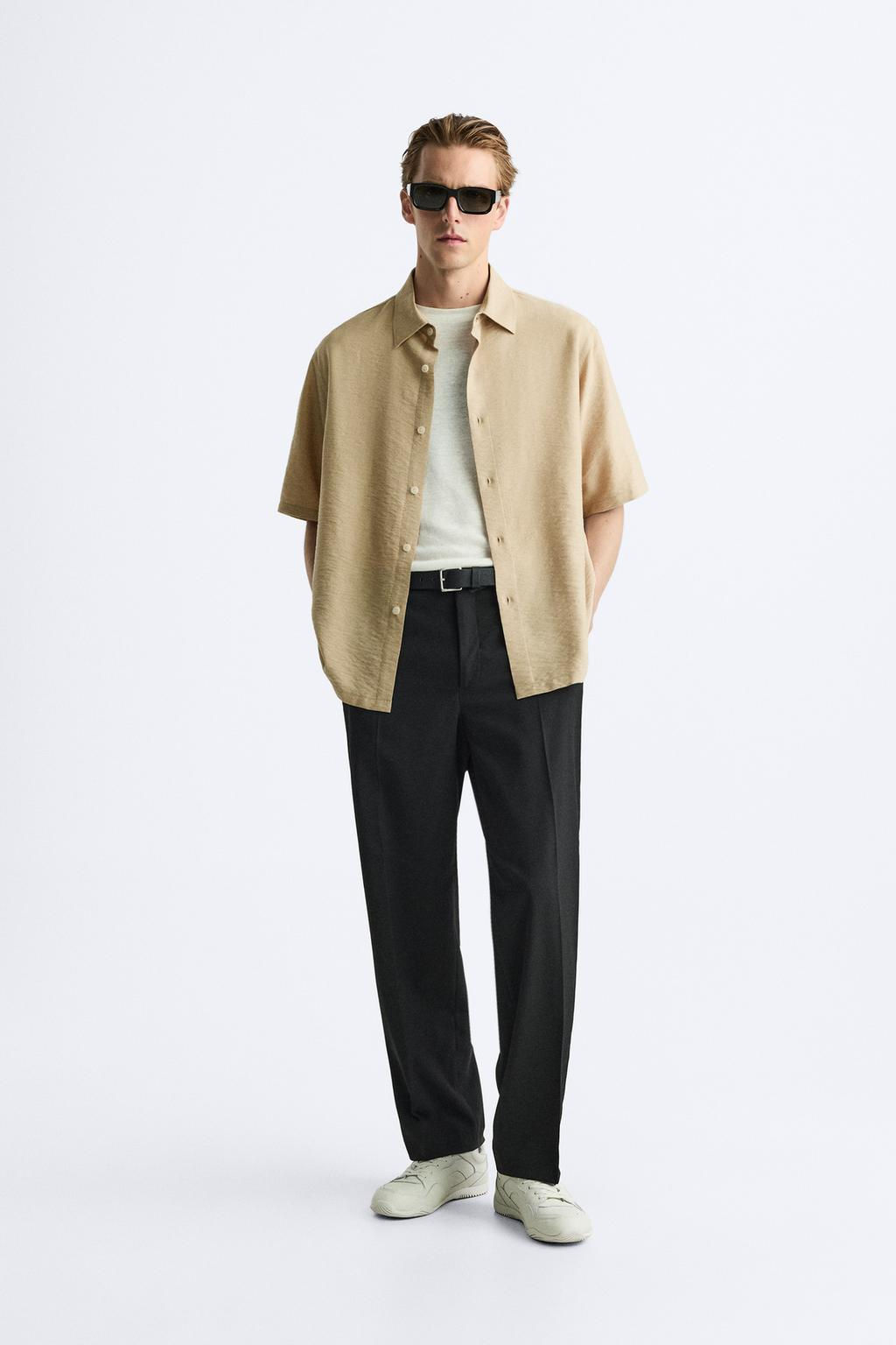 DOKULU VISKOZ KARISIMLI GOMLEK - Zara фото 2