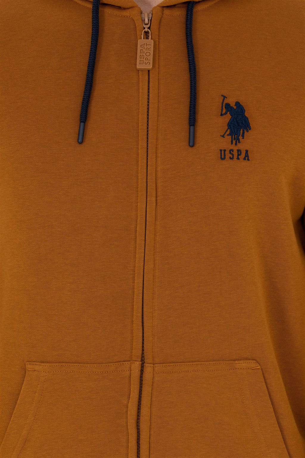 U. S. Polo Assn Мужской вязаный кардиган кокосового цвета с капюшоном - U.s. polo assn фото 6