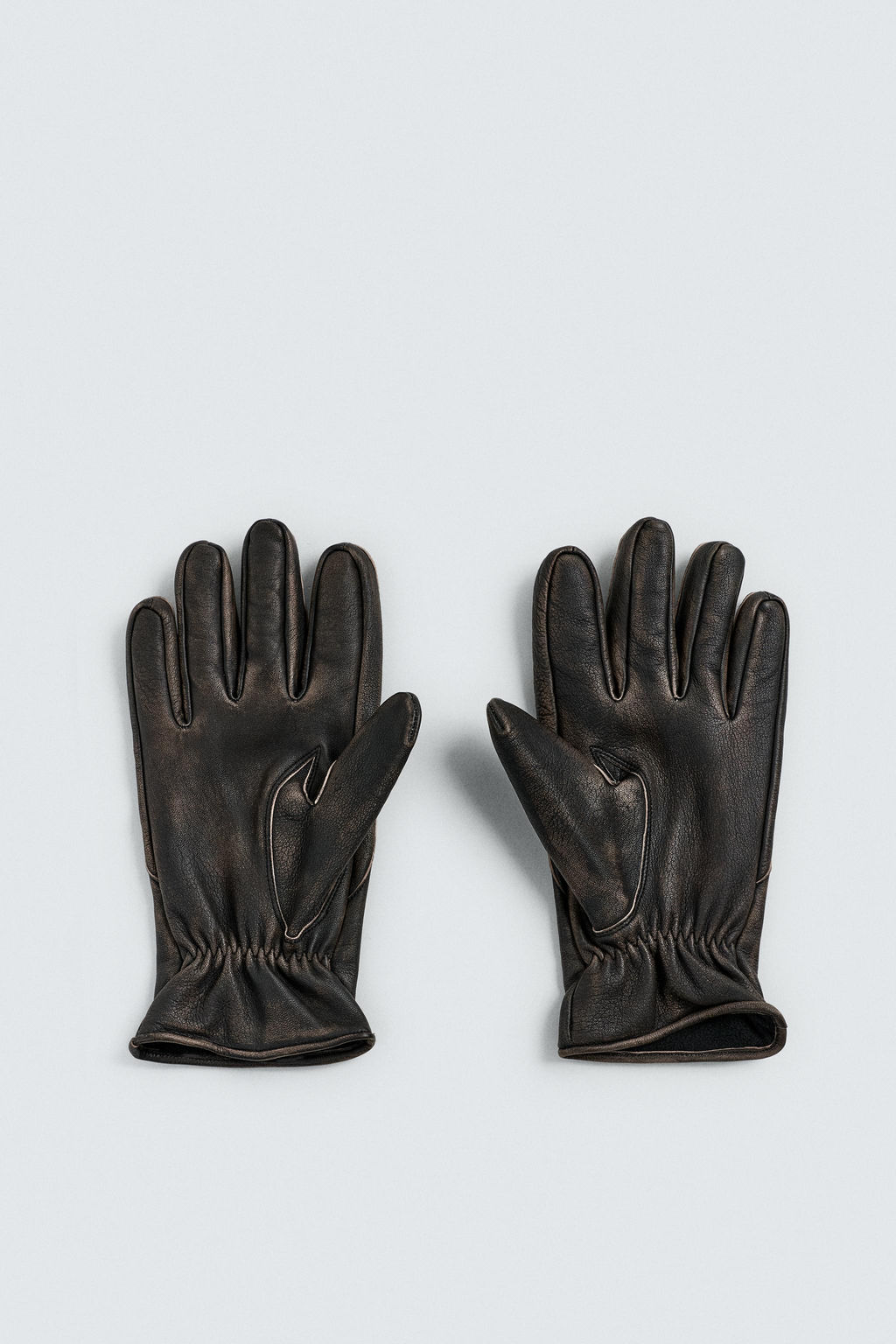 LIMITED EDITION LEATHER GLOVES - Zara фото 4