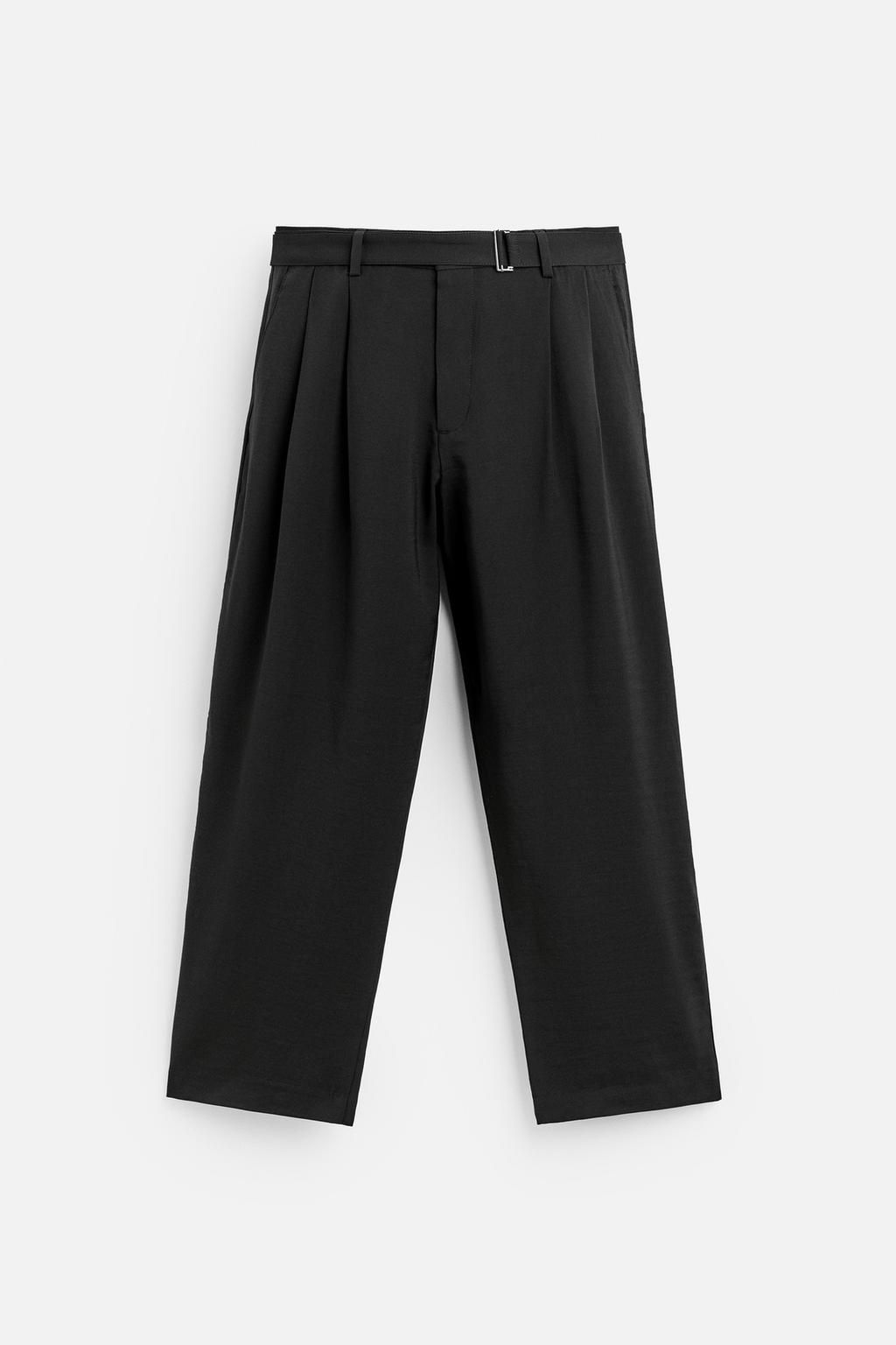 PLEATED TROUSERS WITH BELT - Zara фото 7