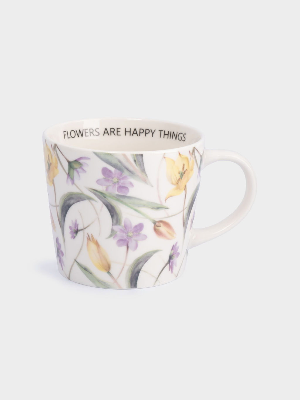 Кружка, 430 мл, 2 шт, фарфор N, белая, Летящие цветы, Fiori - Anna lafarg фото 6