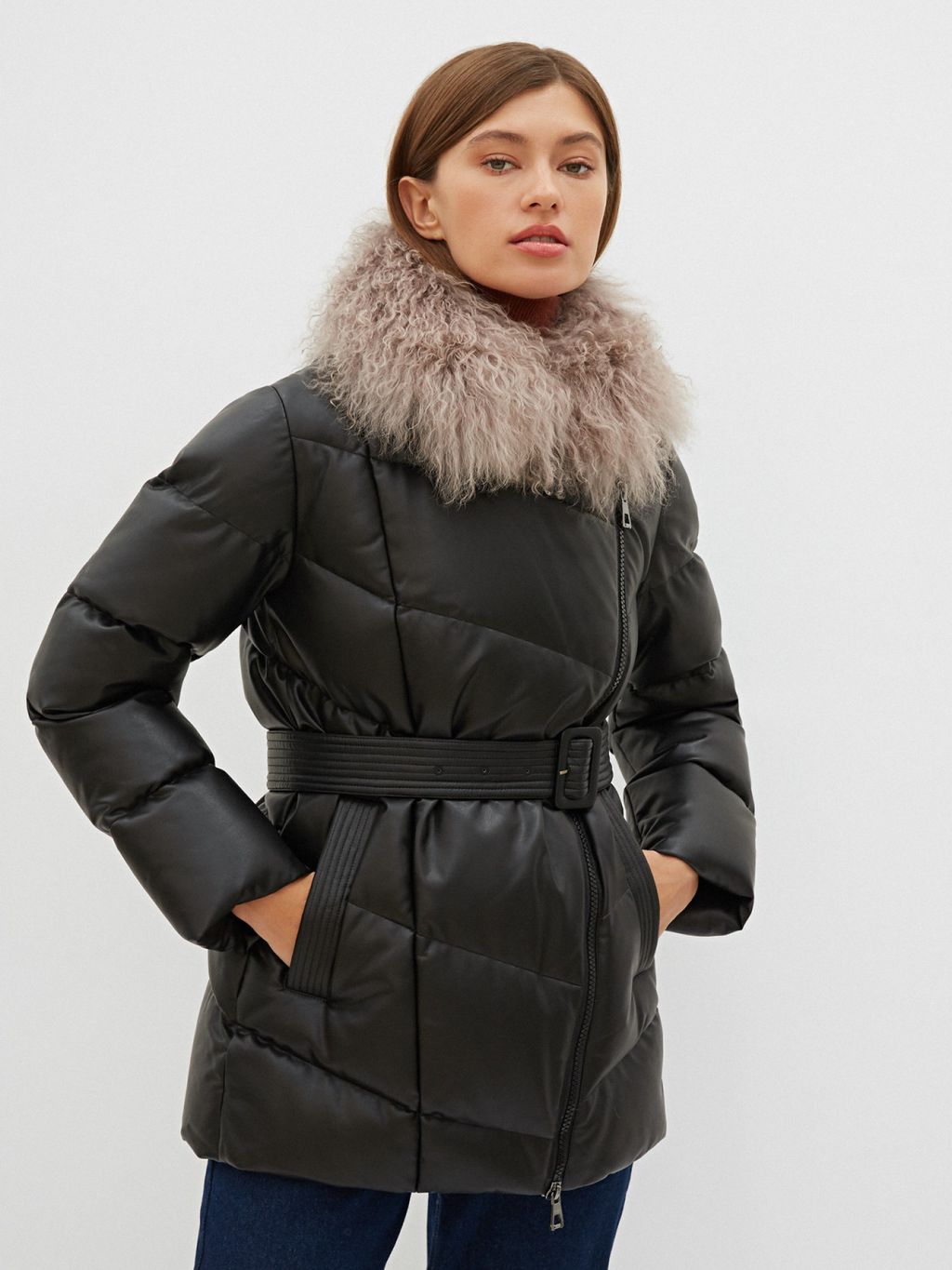 Conso/WDMPF 210527 - nero Пуховое Пальто фото 8