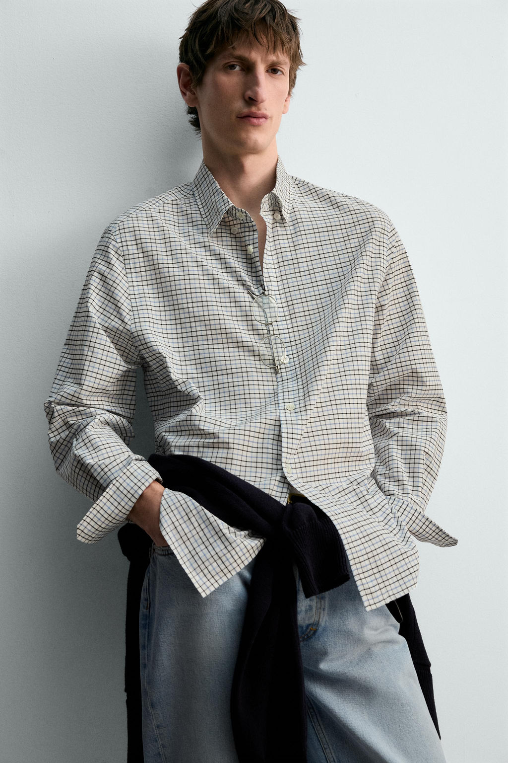 CAMISA CUADROS LIMITED EDITION / Celeste - Zara фото 6