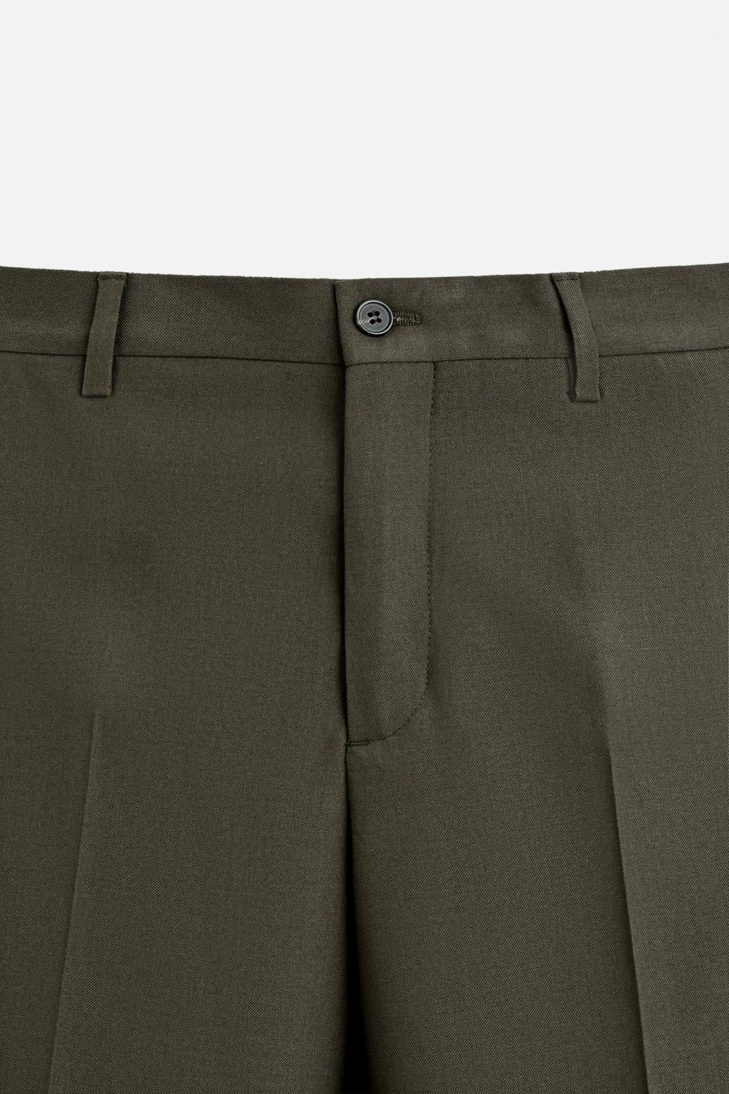 TEXTURED SUIT TROUSERS - Zara фото 9