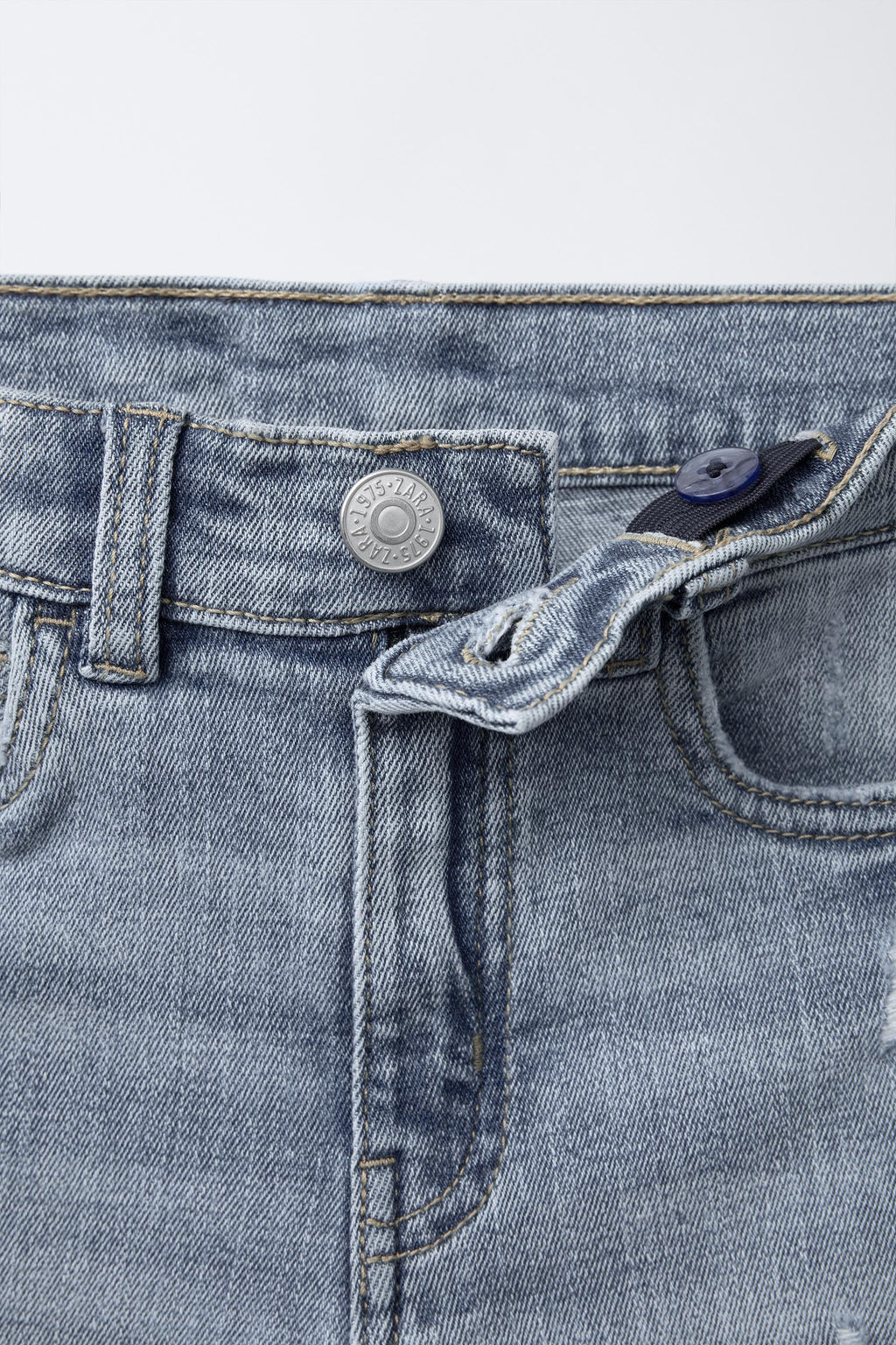 RIPPED SKINNY FIT JEANS - Zara фото 3