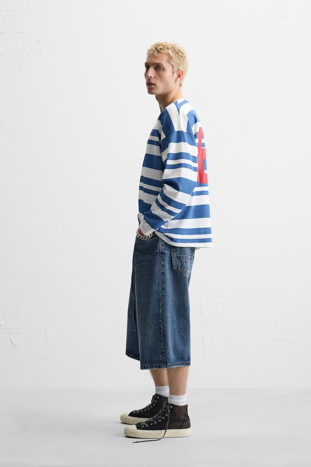 NUMBER STRIPE T-SHIRT - Zara фото 4