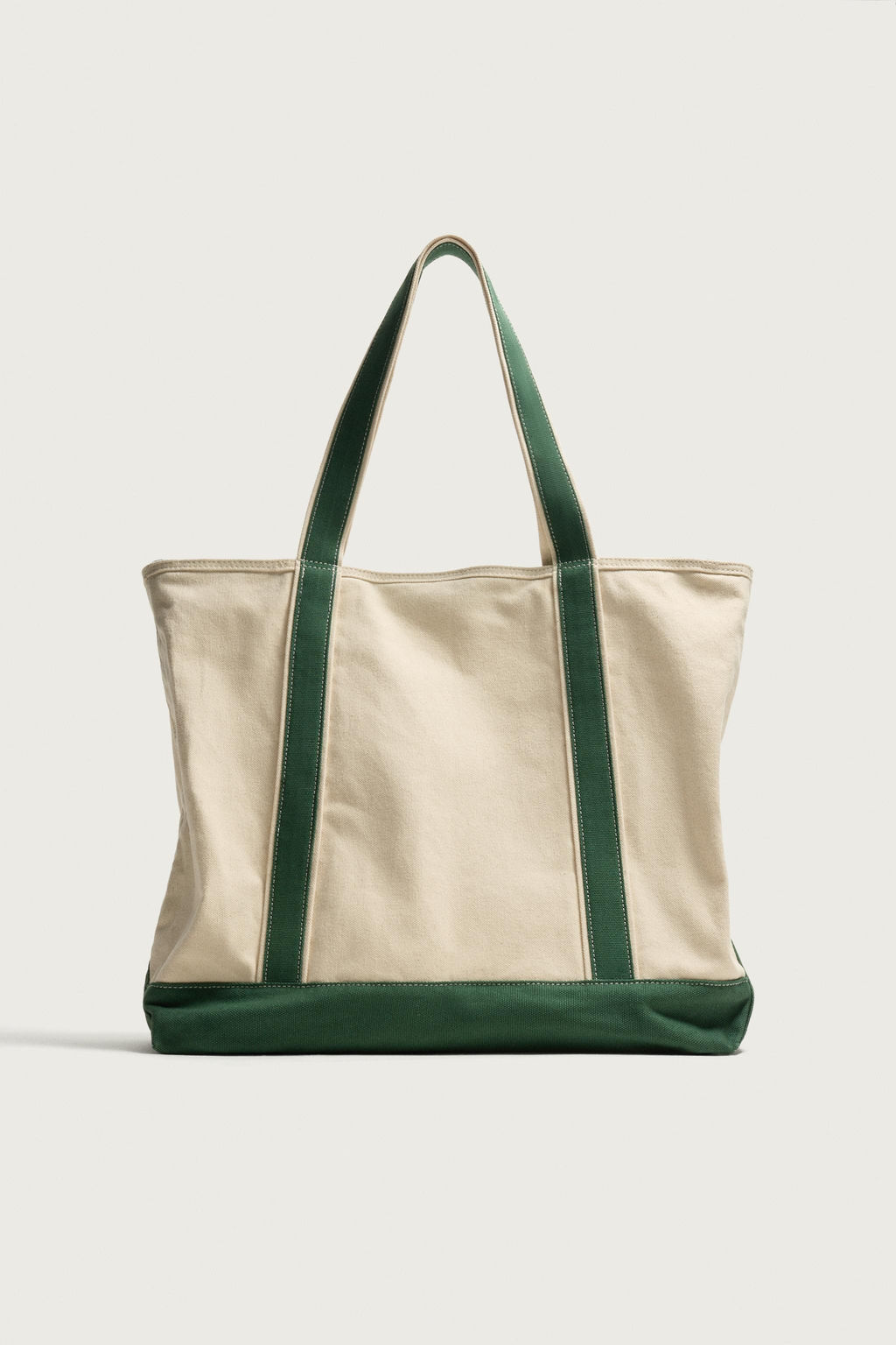 BOLSO SHOPPER TEJIDO / Blanco Crudo - Zara фото 4