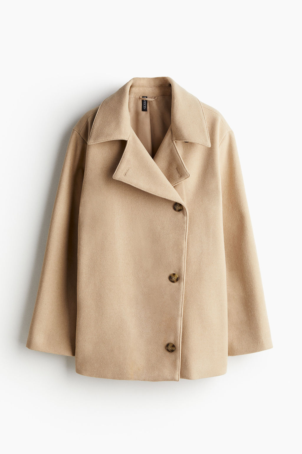 Chaqueta oversize de fieltro
