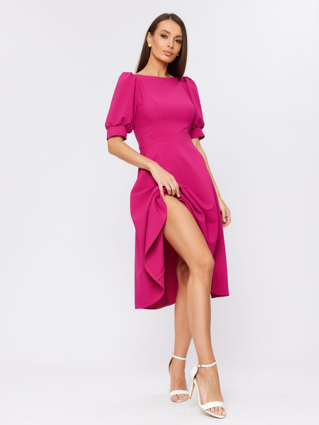 Платье с открытой спинкой и декоративной застежкой NEW - Fashion.love.story фото 3