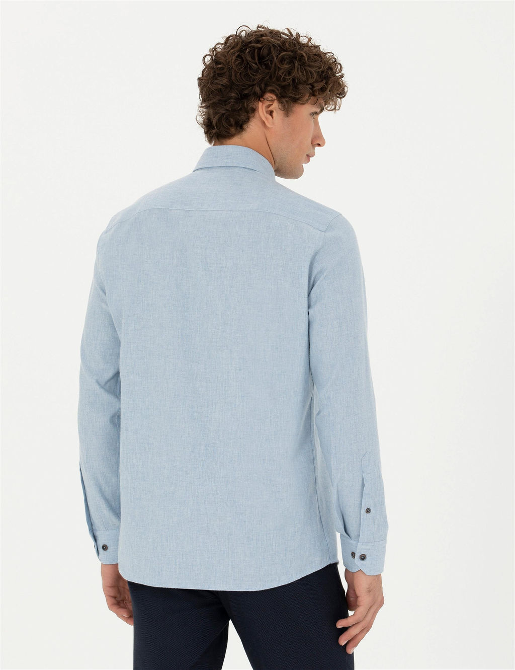 Mavi Regular Fit Uzun Kollu G_mlek - Pierre cardin фото 5