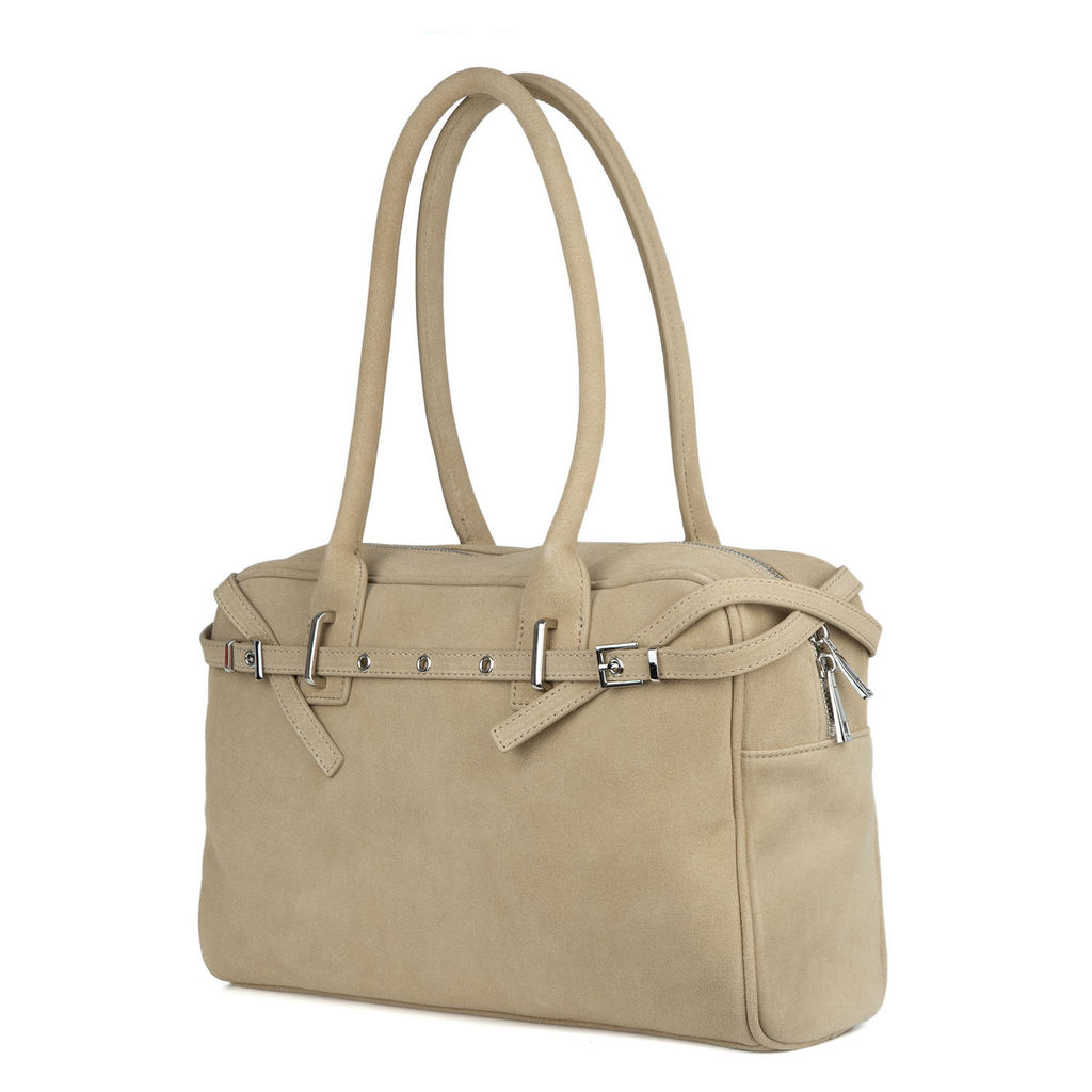 5180 apricot, Женская замшевая сумка, Barcelo Biagi