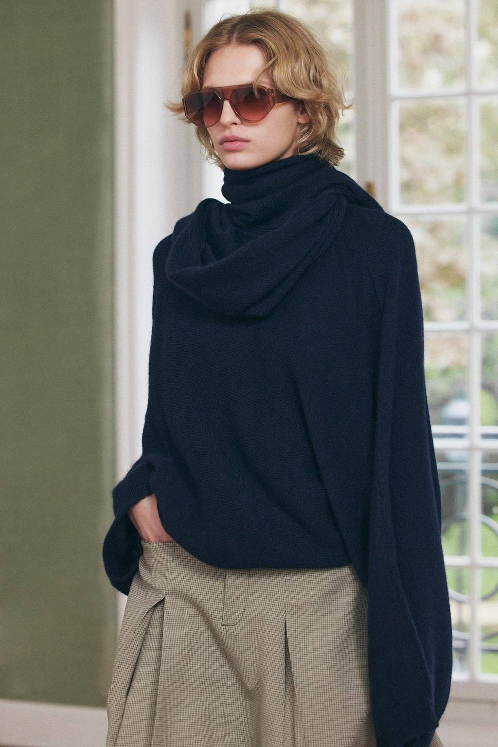 WOOL SCARF SWEATER - Zara фото 5