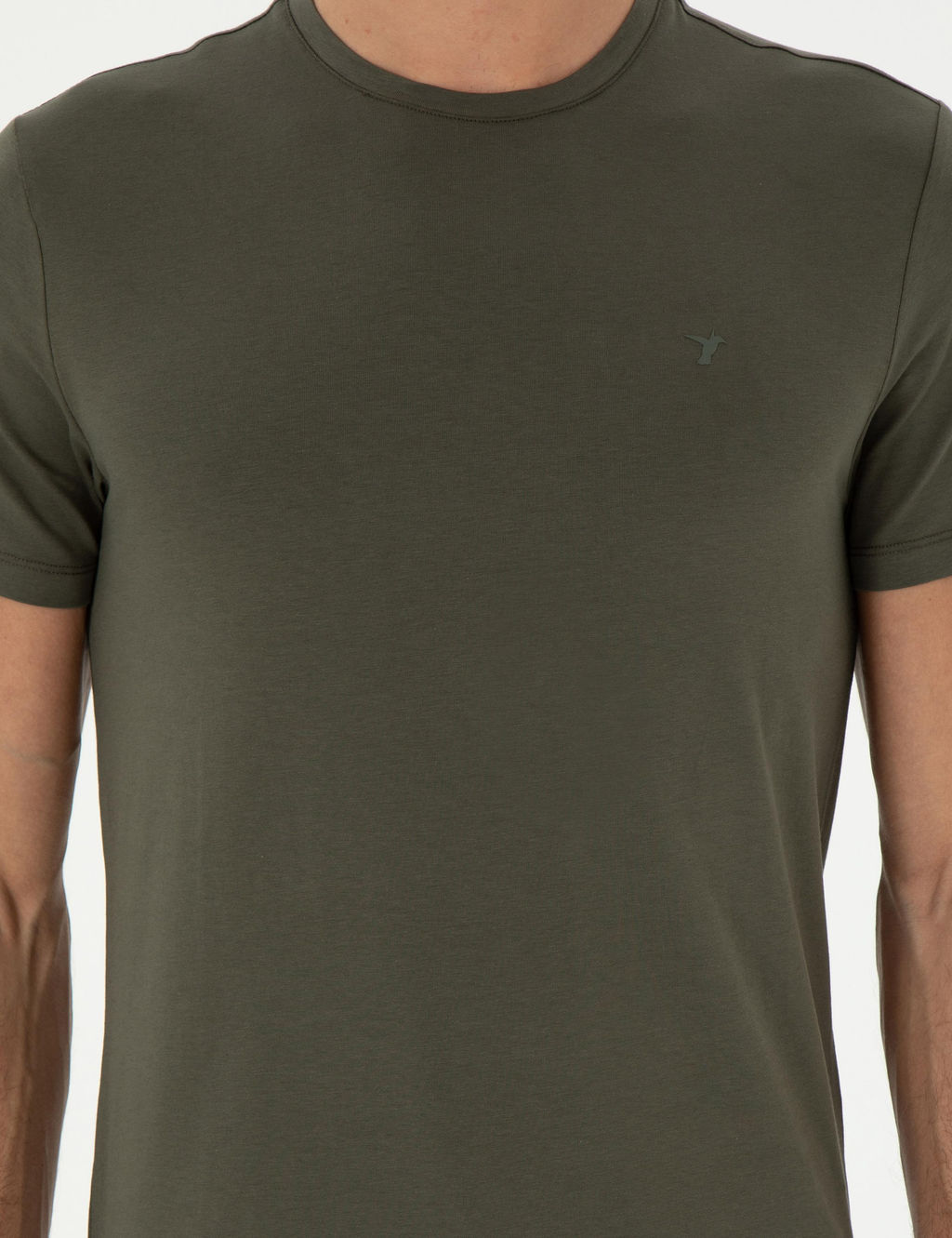 Khaki Slim Fit Basic T -For - Cacharel фото 6