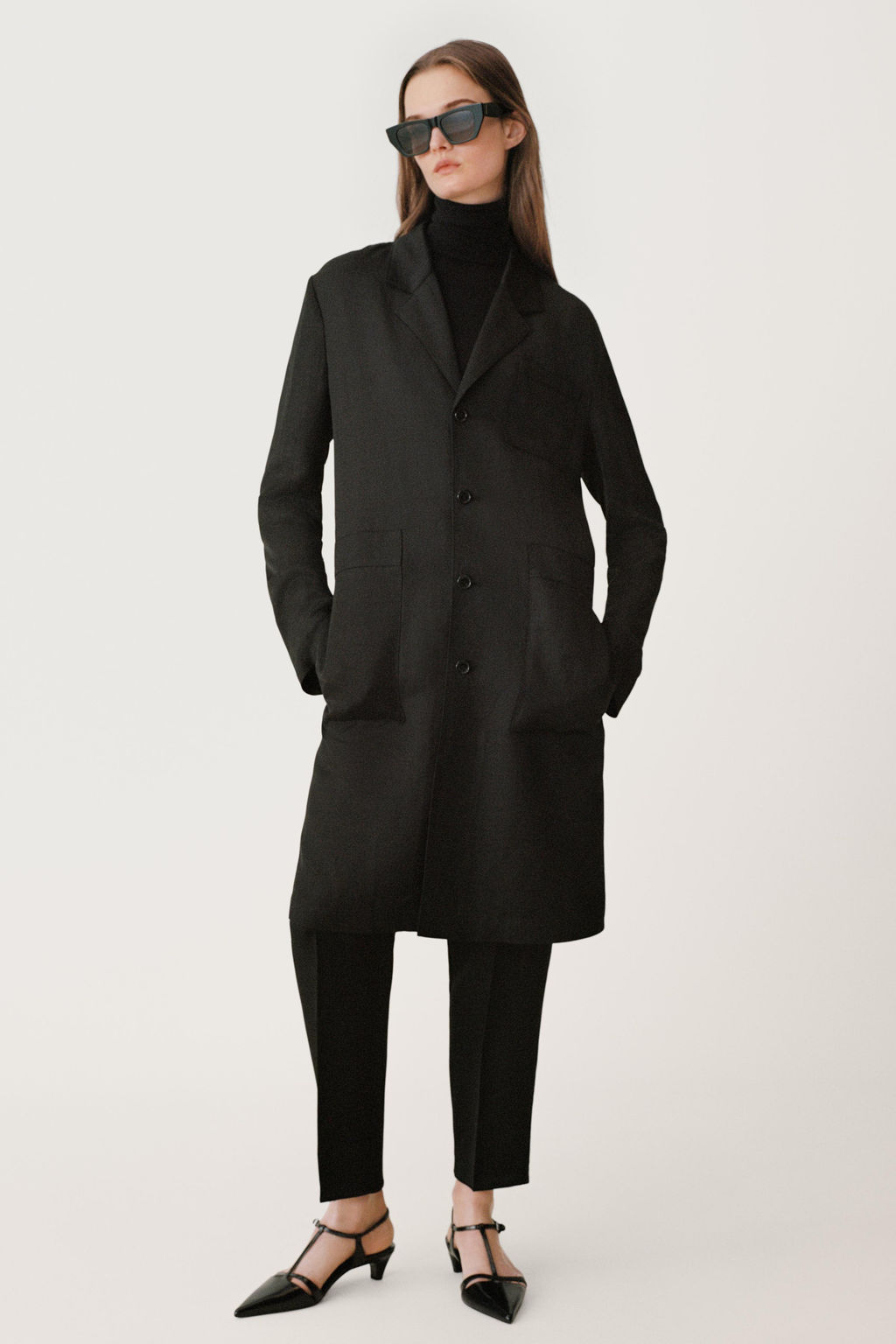 STRAIGHT LINEN BLEND COAT 50TH ANNIVERSARY - Zara фото 5
