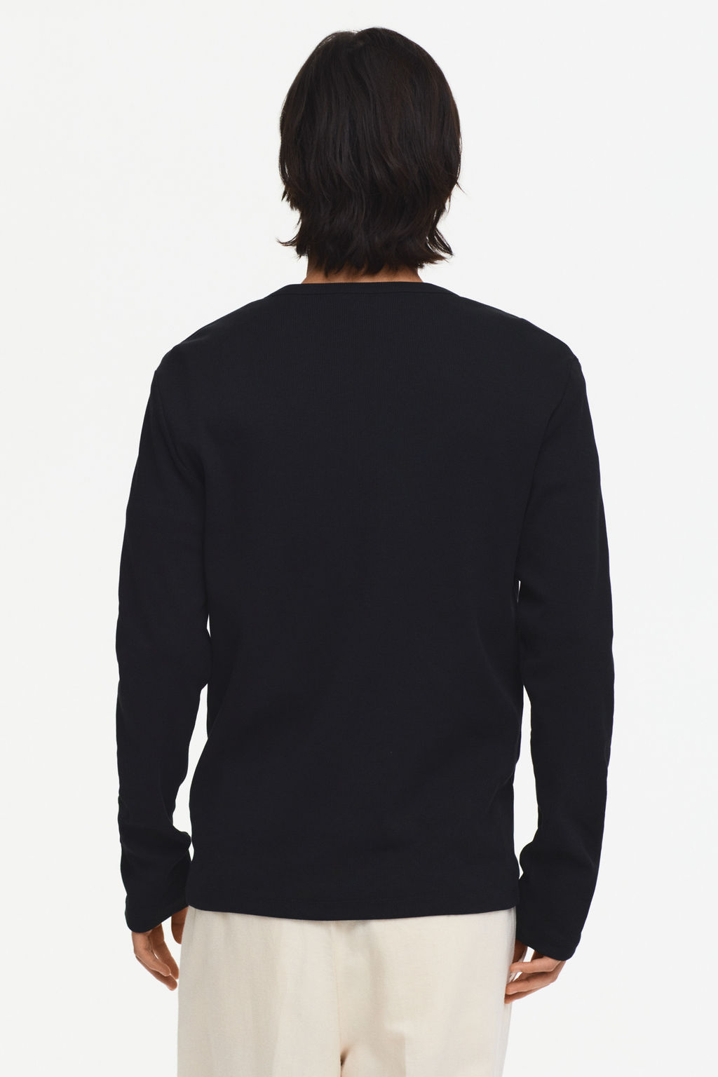 Camiseta de canal? con cuello panadero Slim Fit - H&m фото 7