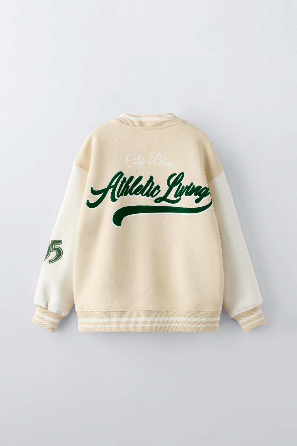 NEW YORK SLOGANLI KOLEJ BOMBER CEKET - Zara фото 2