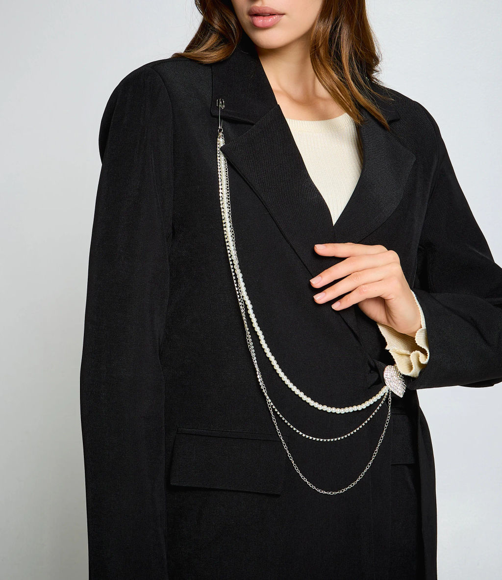 Жакет #КТ2169 (1), чёрный