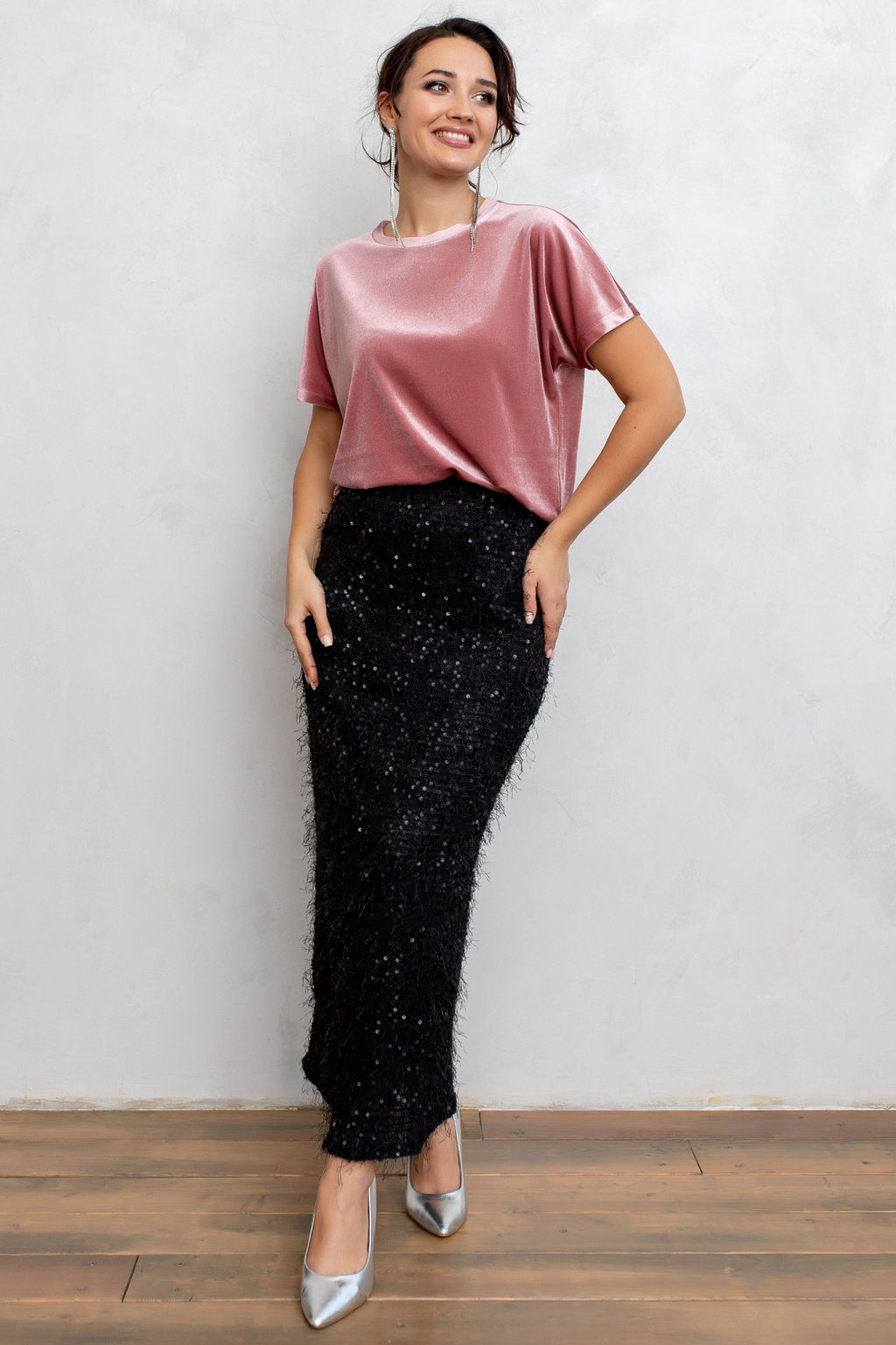 Блузка ТБ-97 пыльная роза - Angelika фото 8