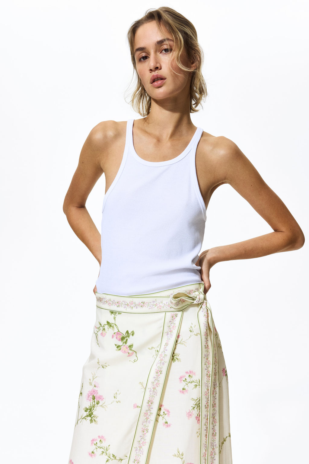 Falda cruzada en mezcla de lyocell - H&m фото 3