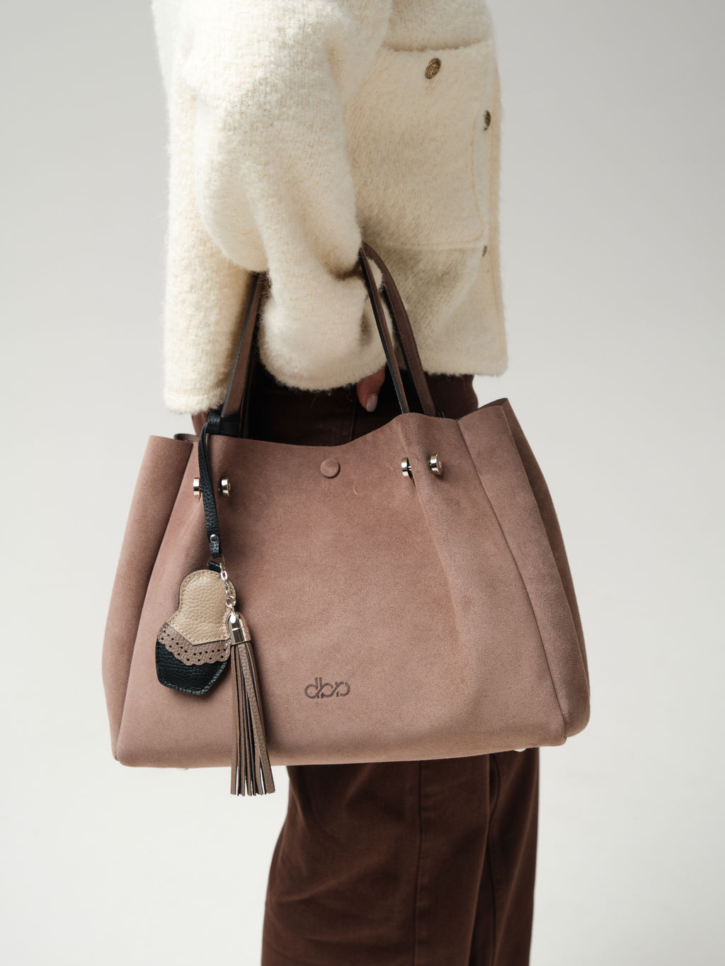Замшевая сумка Vasilisa DBR 31210 капучино  фото 3