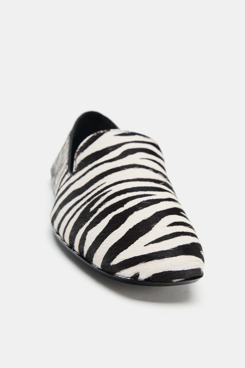 ANIMAL PRINT LEATHER LOAFERS - Zara фото 5