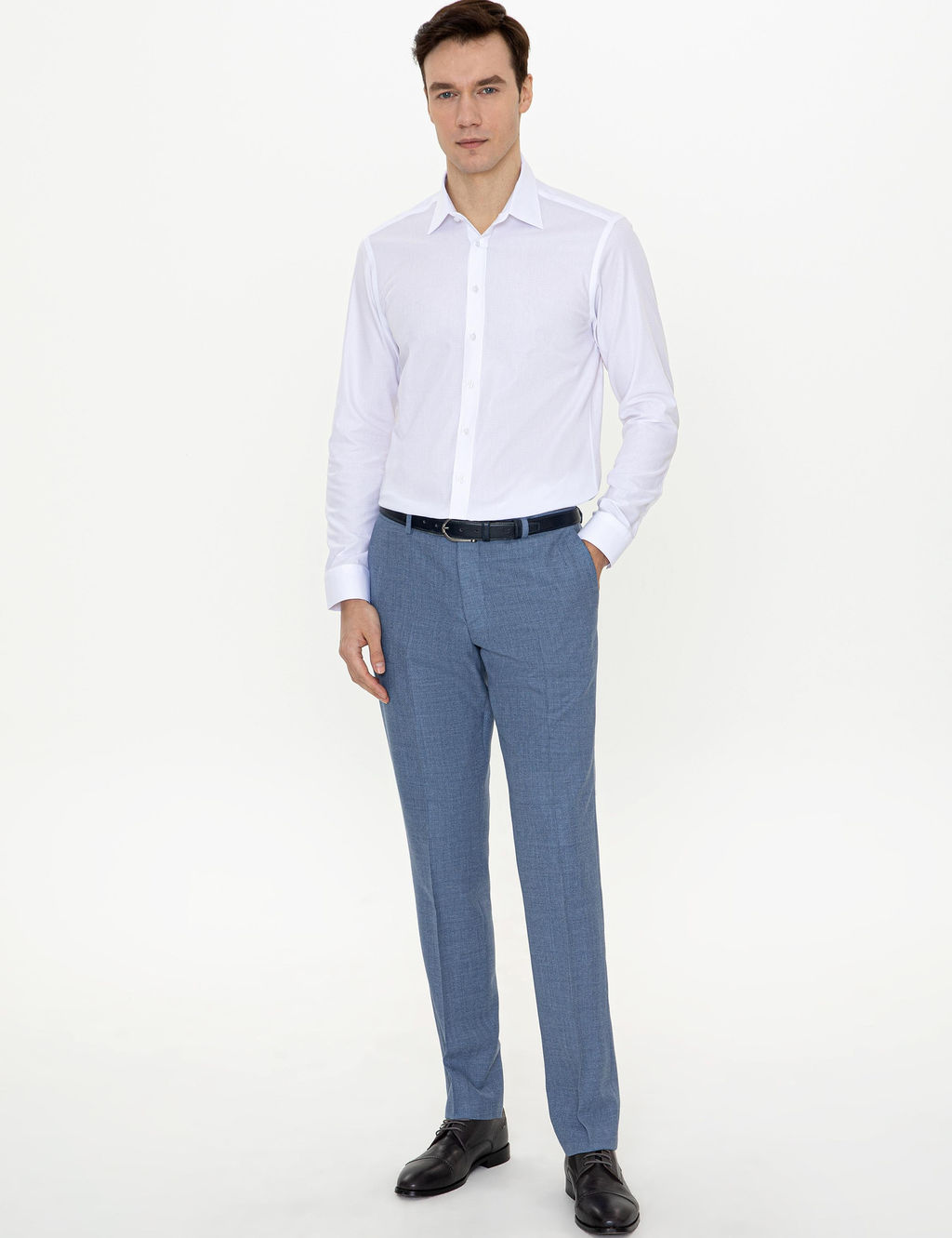 Beyaz Slim Fit Uzun Kollu G_mlek - Cacharel фото 5