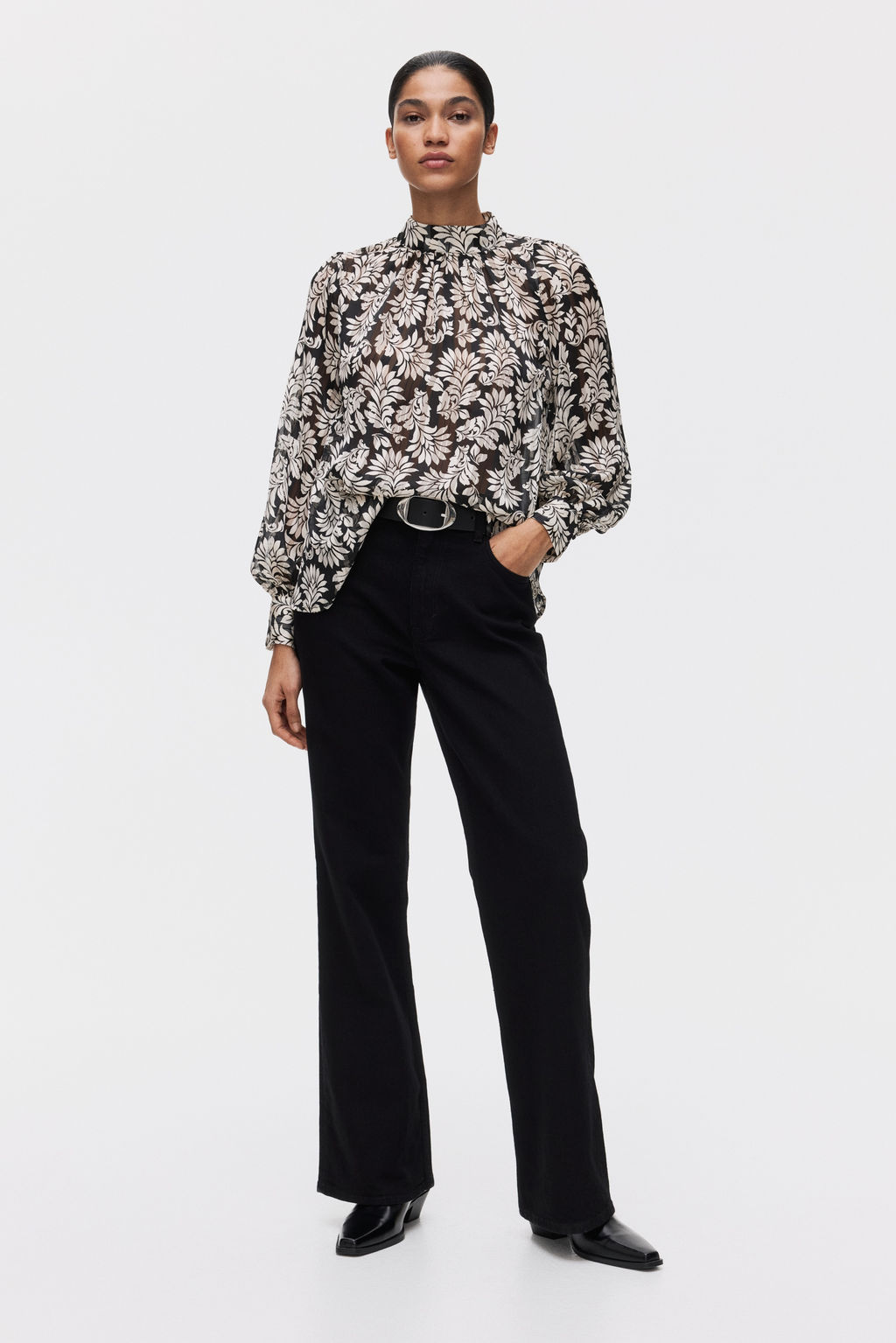 Stand-collar blouse - H&m фото 9