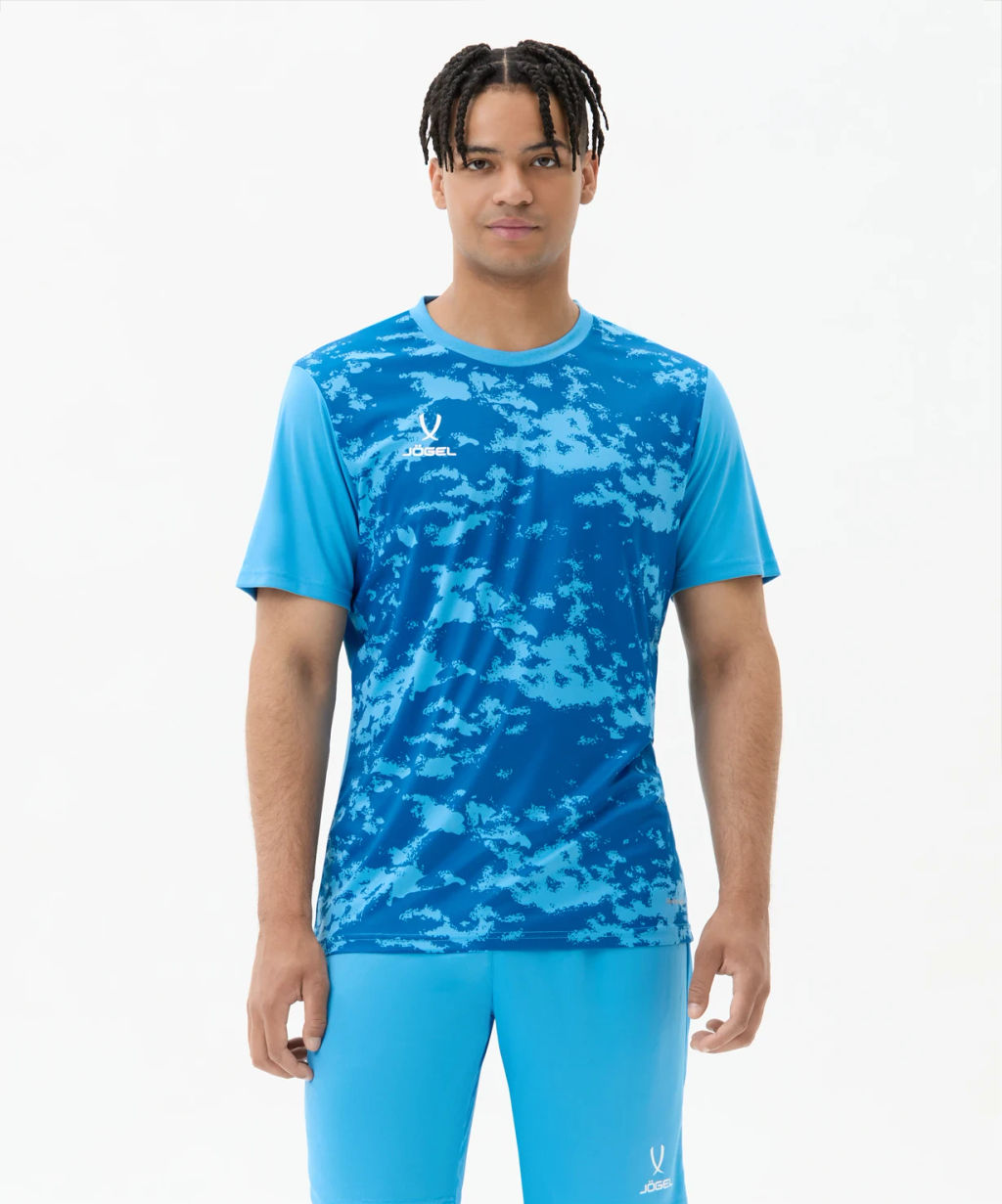 Футболка вратарская JOGEL DIVISION PerFormDRY SPLASH GK Jersey, голубой  фото 6