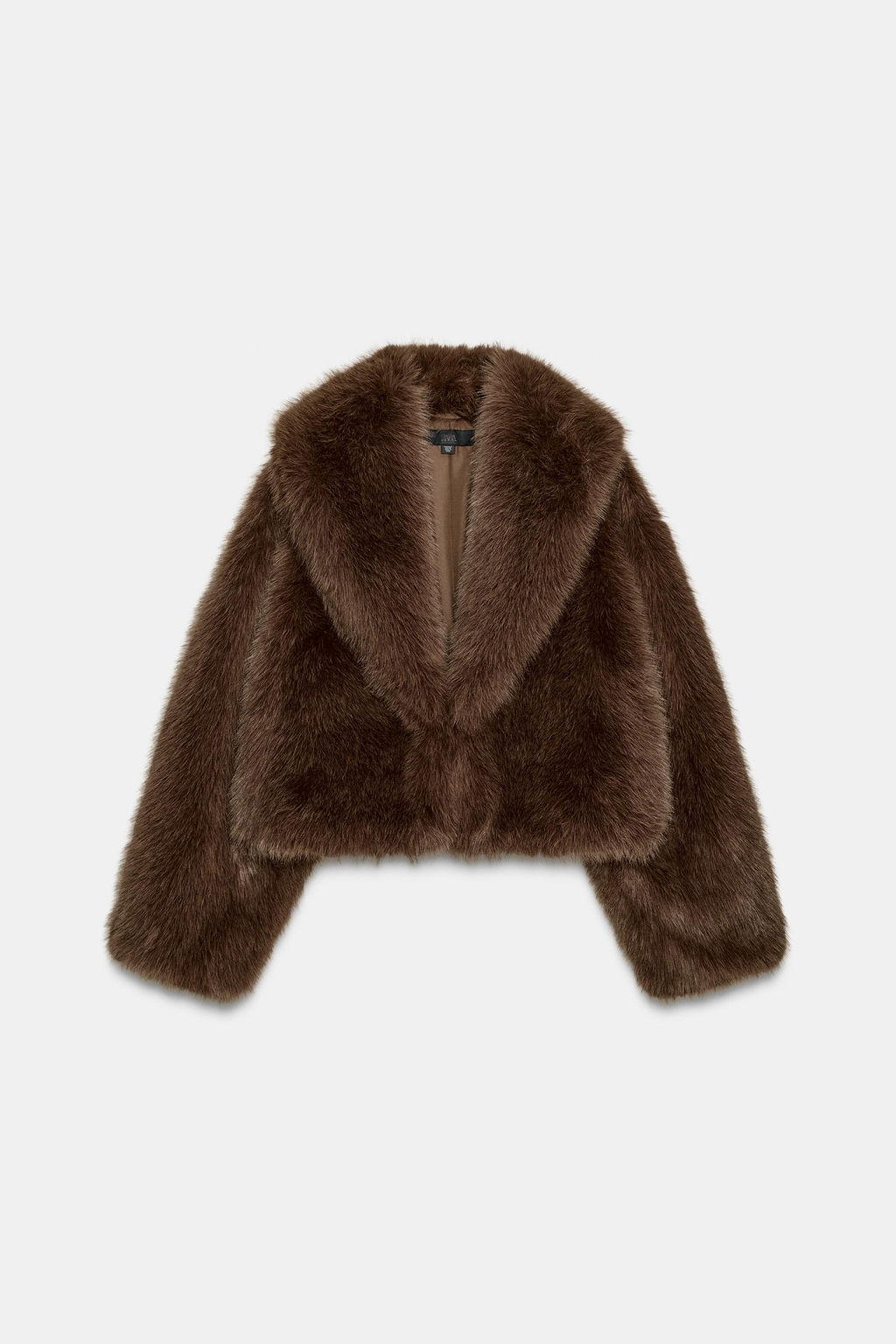SHORT FAUX FUR COAT - Zara фото 6