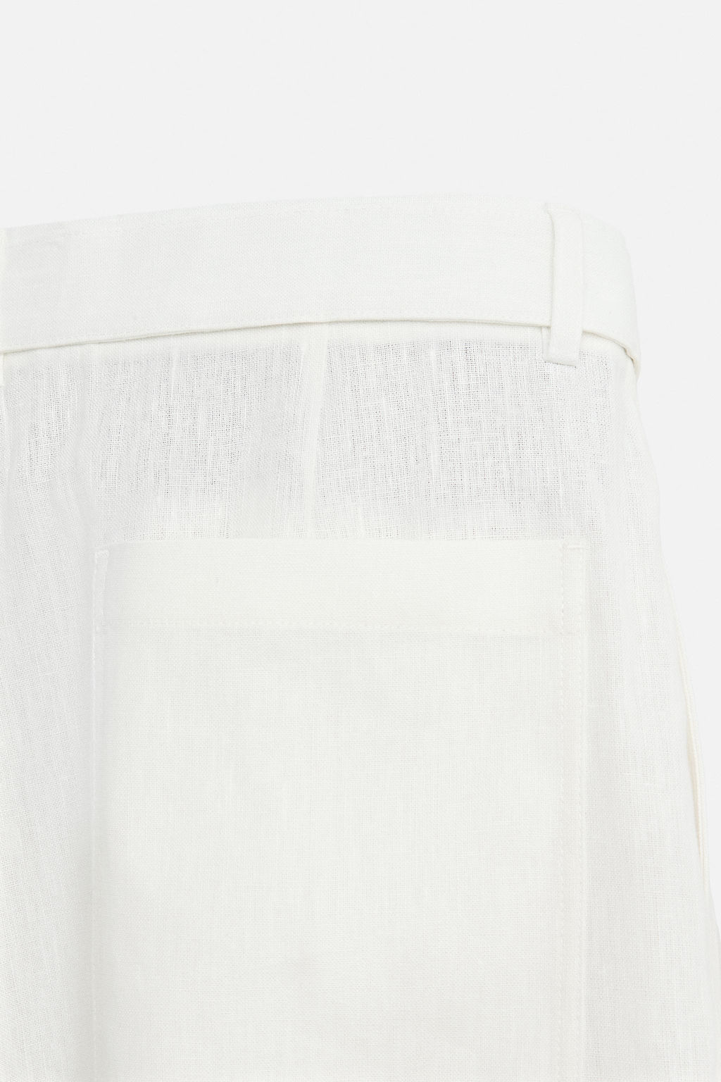 100% LINEN BERMUDA SHORTS WITH BELT - Zara фото 20