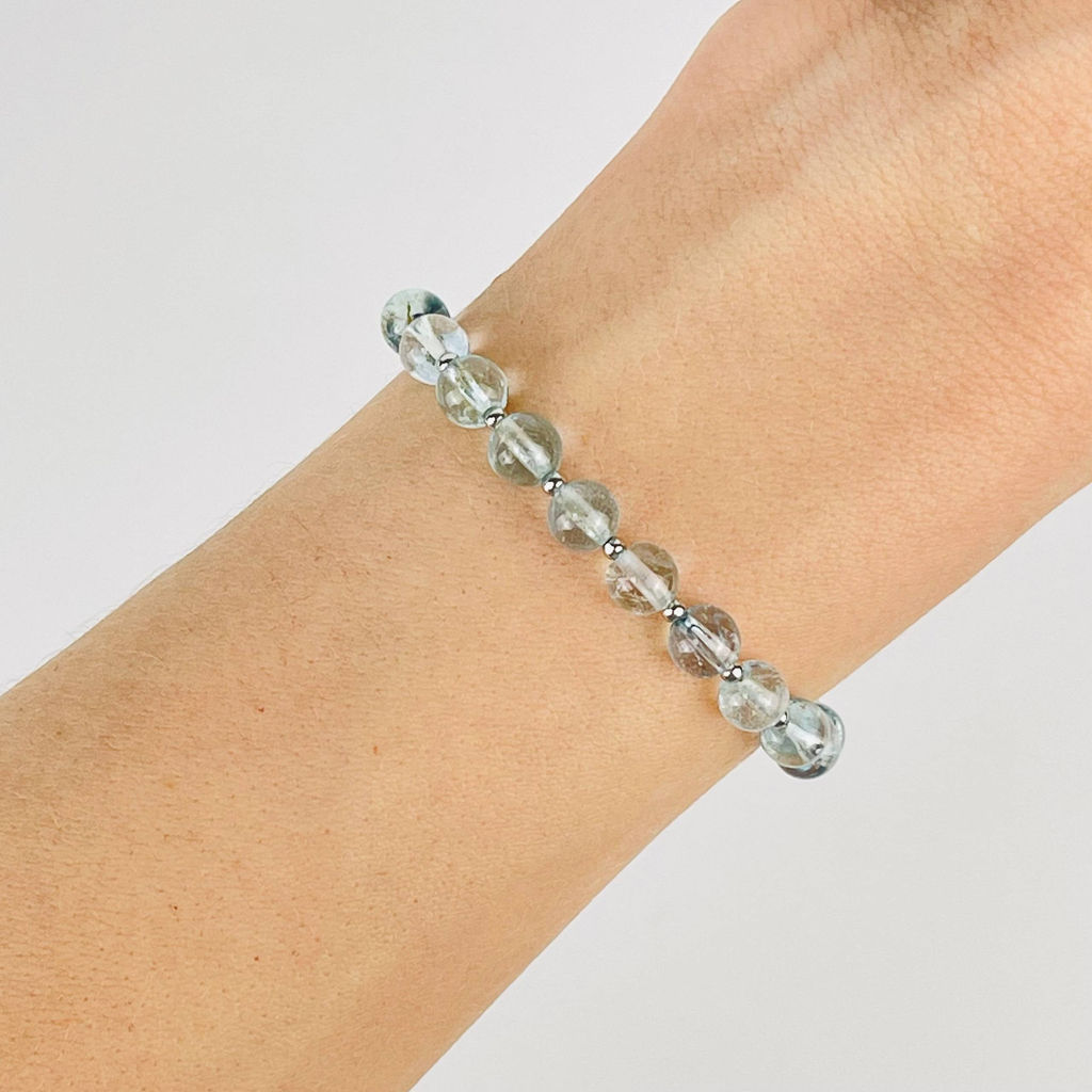 Браслет регулируемый из голубого Топаза от 16 см