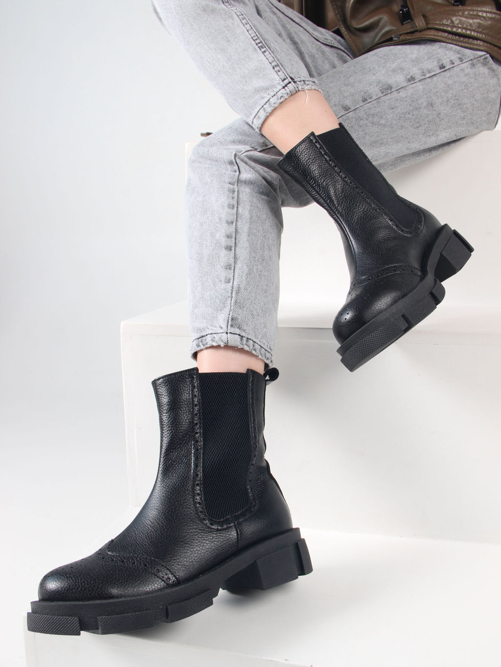 Челси 360.P.21074bl. Черный макс/Байка