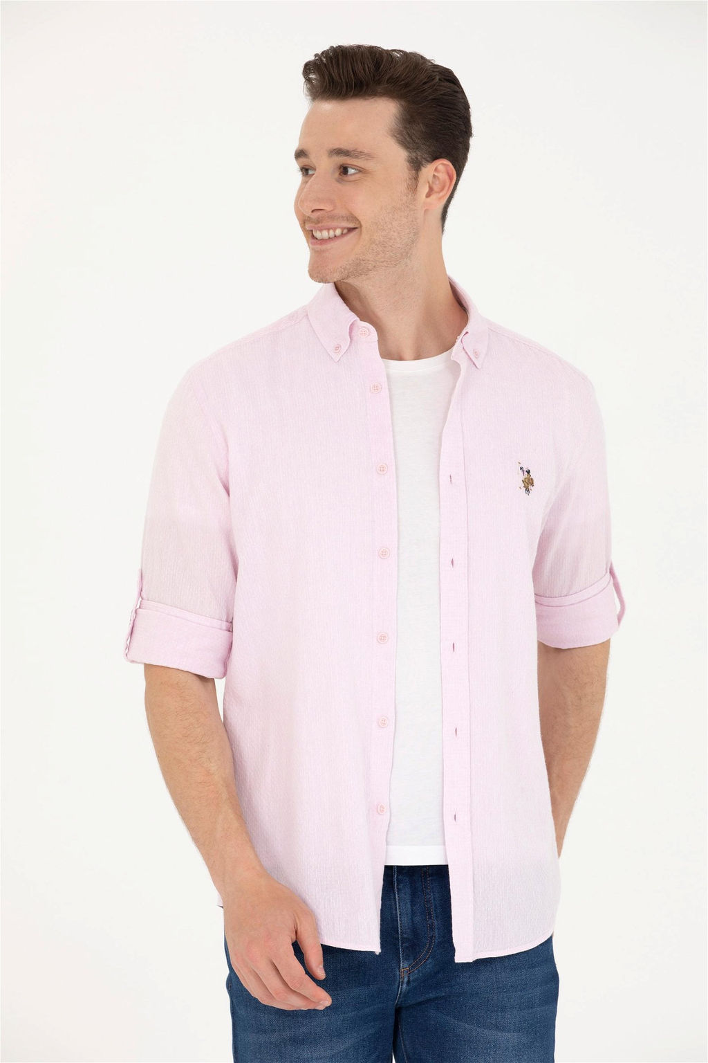 U. S. Polo Assn Мужская рубашка с длинным рукавом Magnolia - U.s. polo assn фото 8