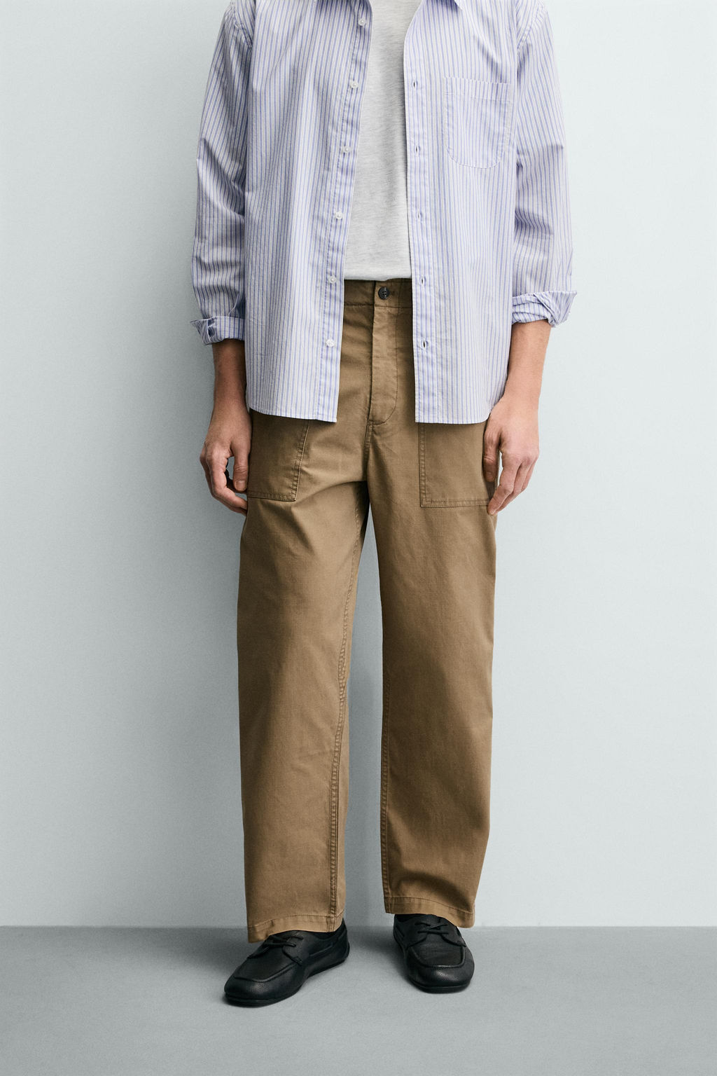 FADED STRAIGHT-LEG TROUSERS - Zara фото 11
