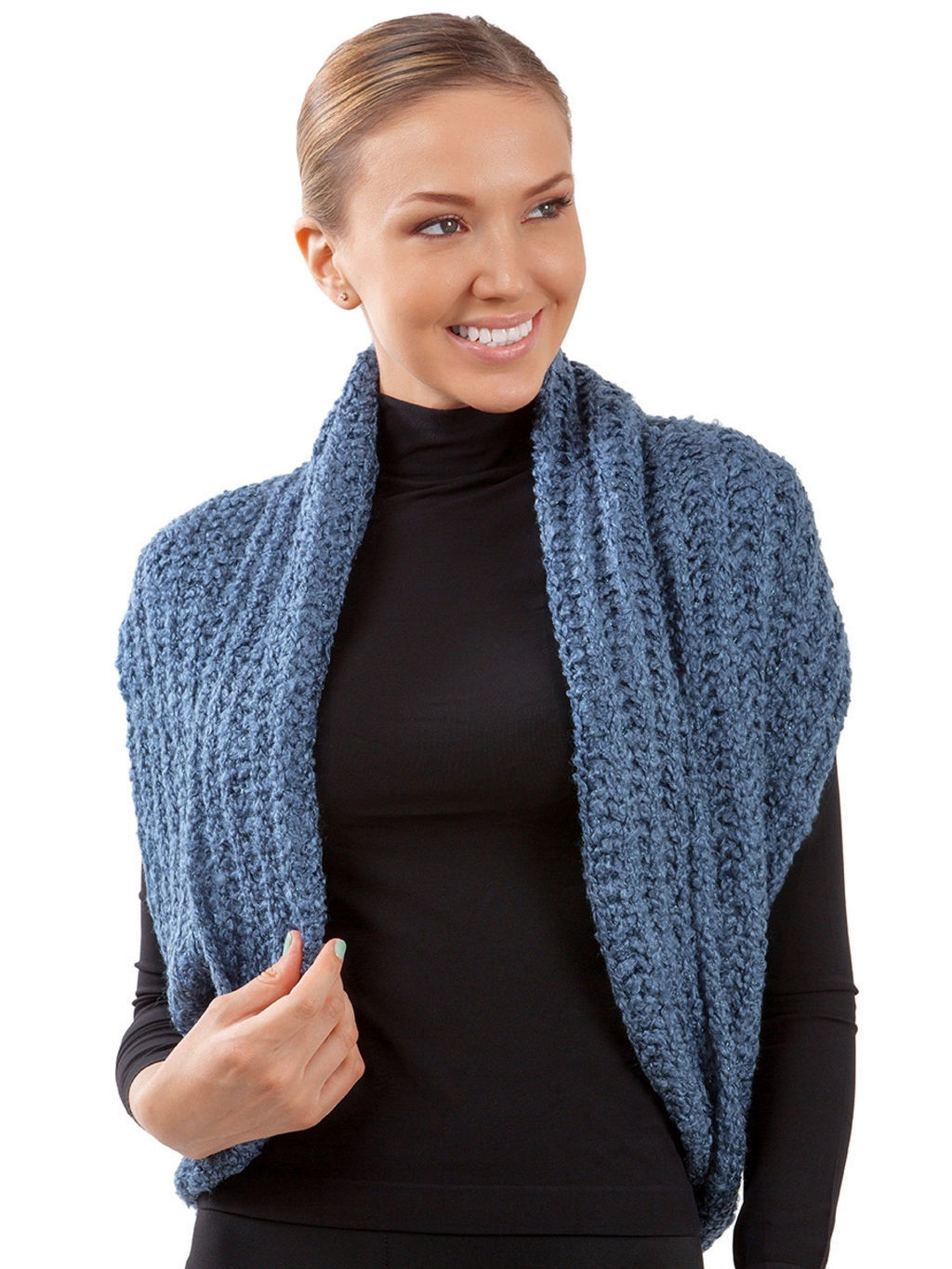 Conso/TIWT171 - голубой Палантин женский