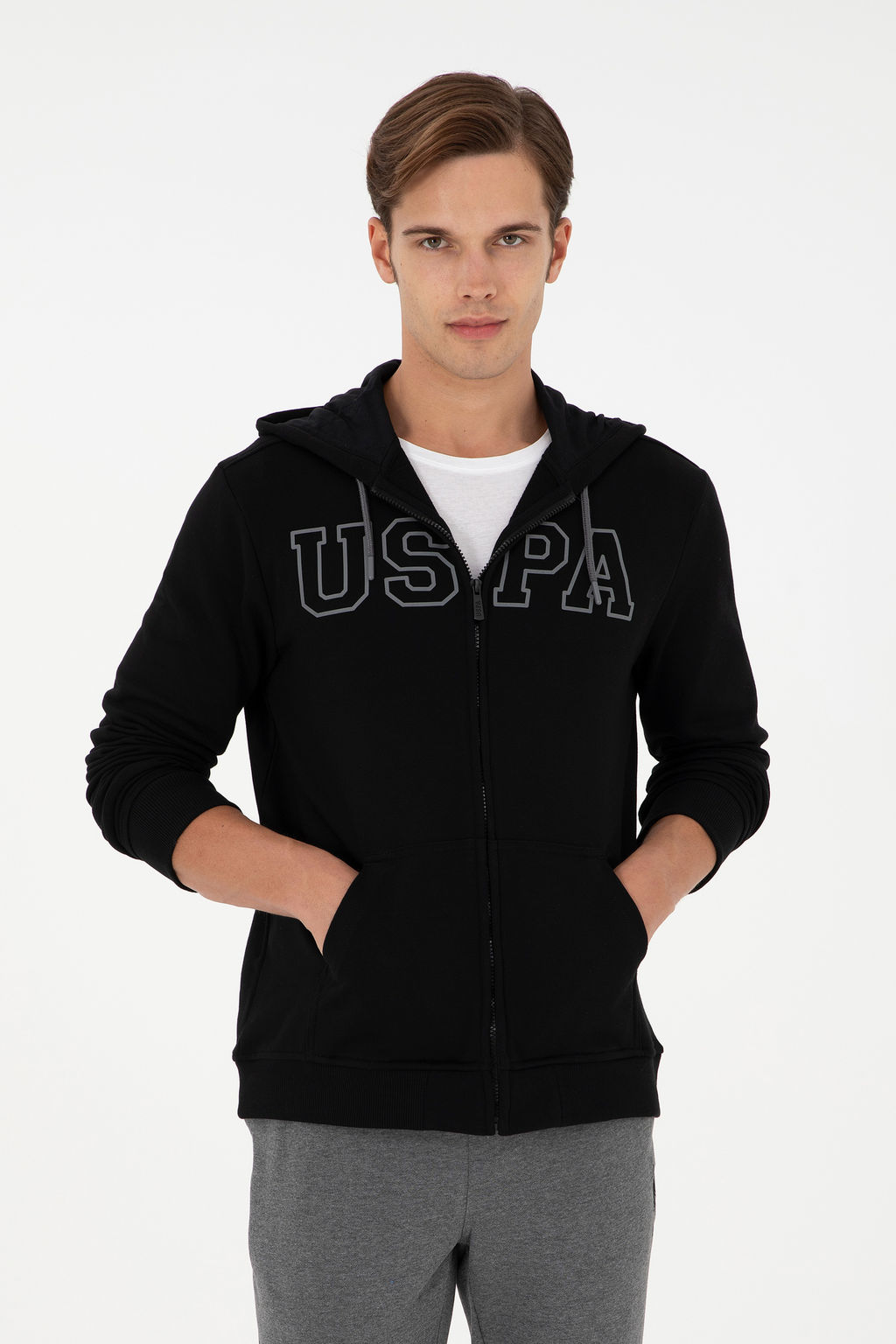 Мужской черный вязаный кардиган Неожиданная скидка в корзине - U.s. polo assn фото 8