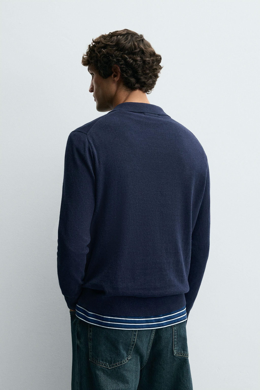 TEXTURED KNIT POLO SHIRT - Zara фото 3