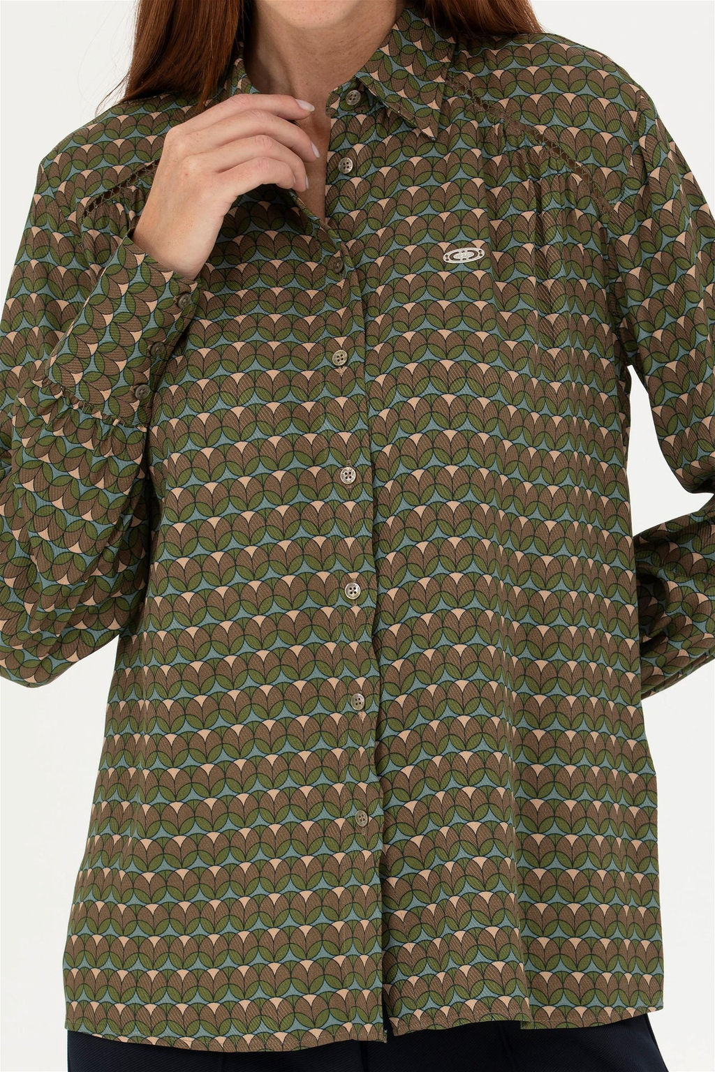 Kad_n Ye_il Uzun Kollu G_mlek - U.s. polo assn фото 6