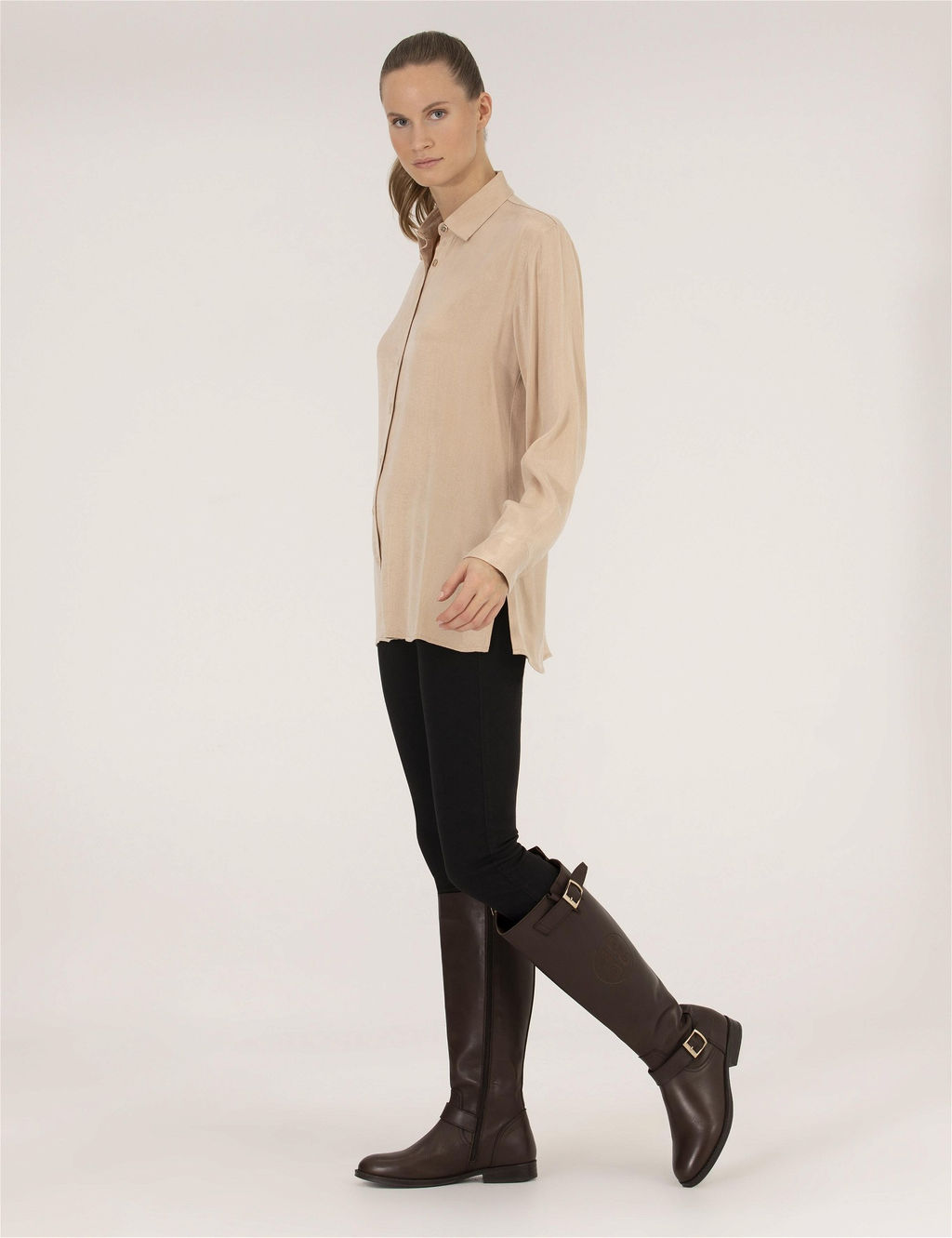 Bej Comfort Fit Uzun Kollu G_mlek - Pierre cardin фото 4