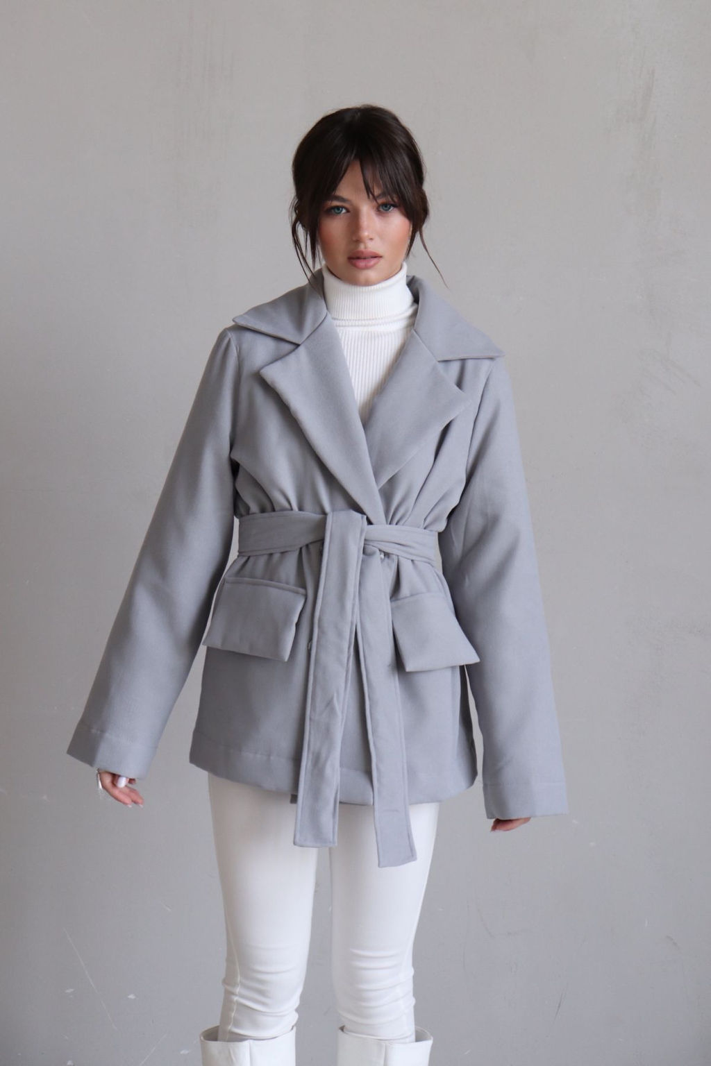 Martichelli Куртка утеплённая светло-серая  фото 16