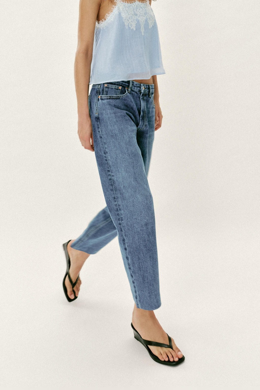 JEANS Z1975 SLIM TIRO ALTO / Azul - Zara фото 5