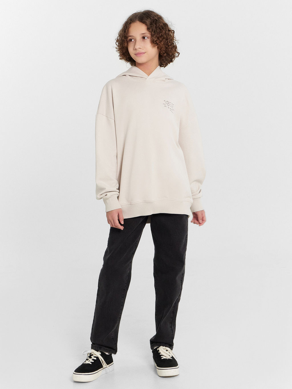 Худи для мальчиков кремовое с принтом Беловежская пуща - Mark formelle фото 3