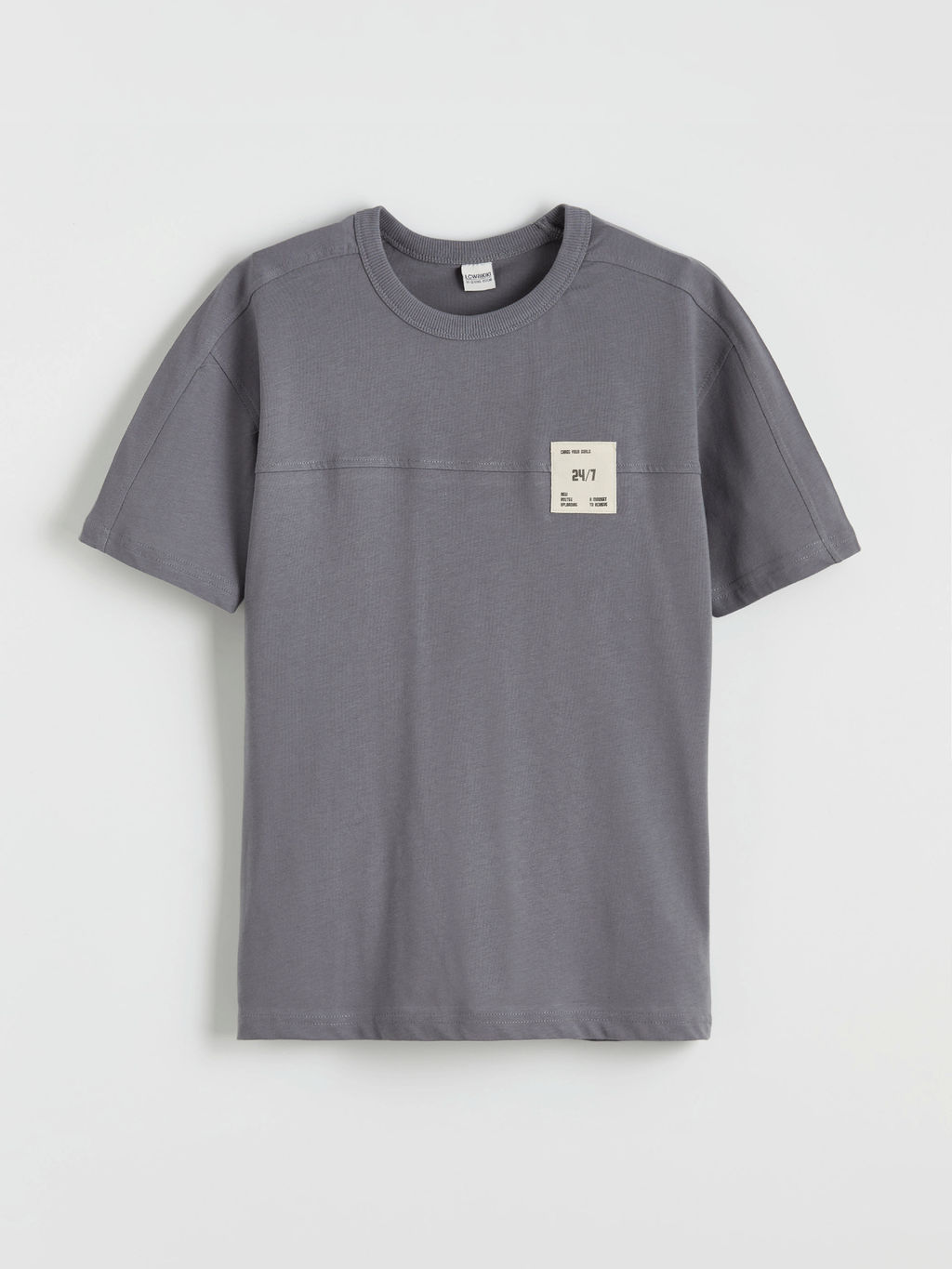 Bisiklet Yaka Bask?l? Erkek ?ocuk Ti??rt