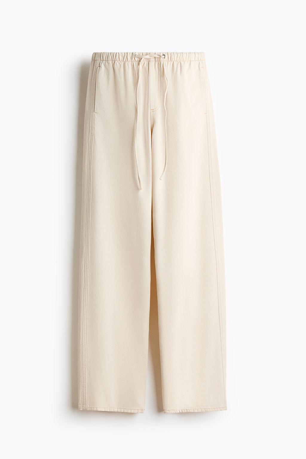 Pantal?n denim con cord?n de ajuste - H&m фото 6