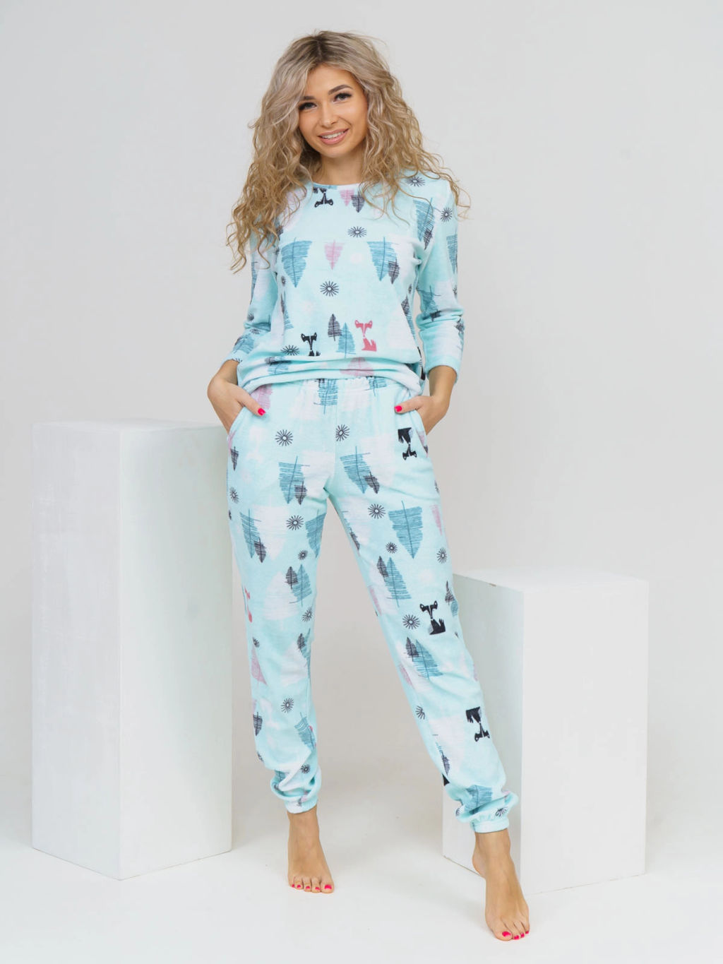 Костюм женский Текс-Плюс, цвет бирюзовый