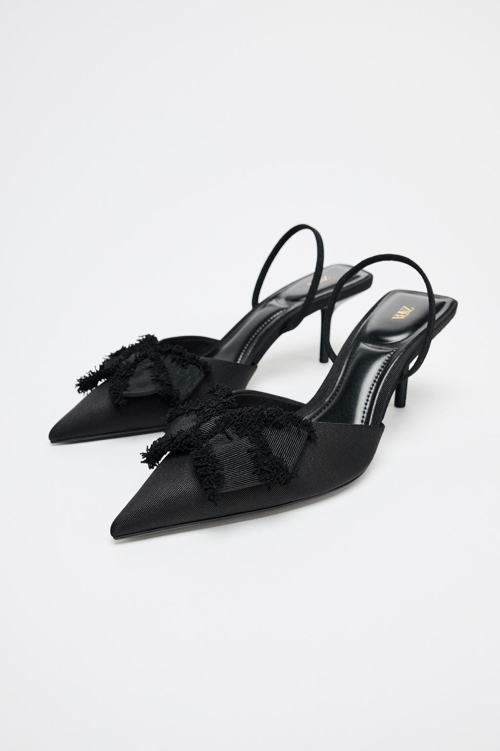BOW SLINGBACK HEELS - Zara фото 4