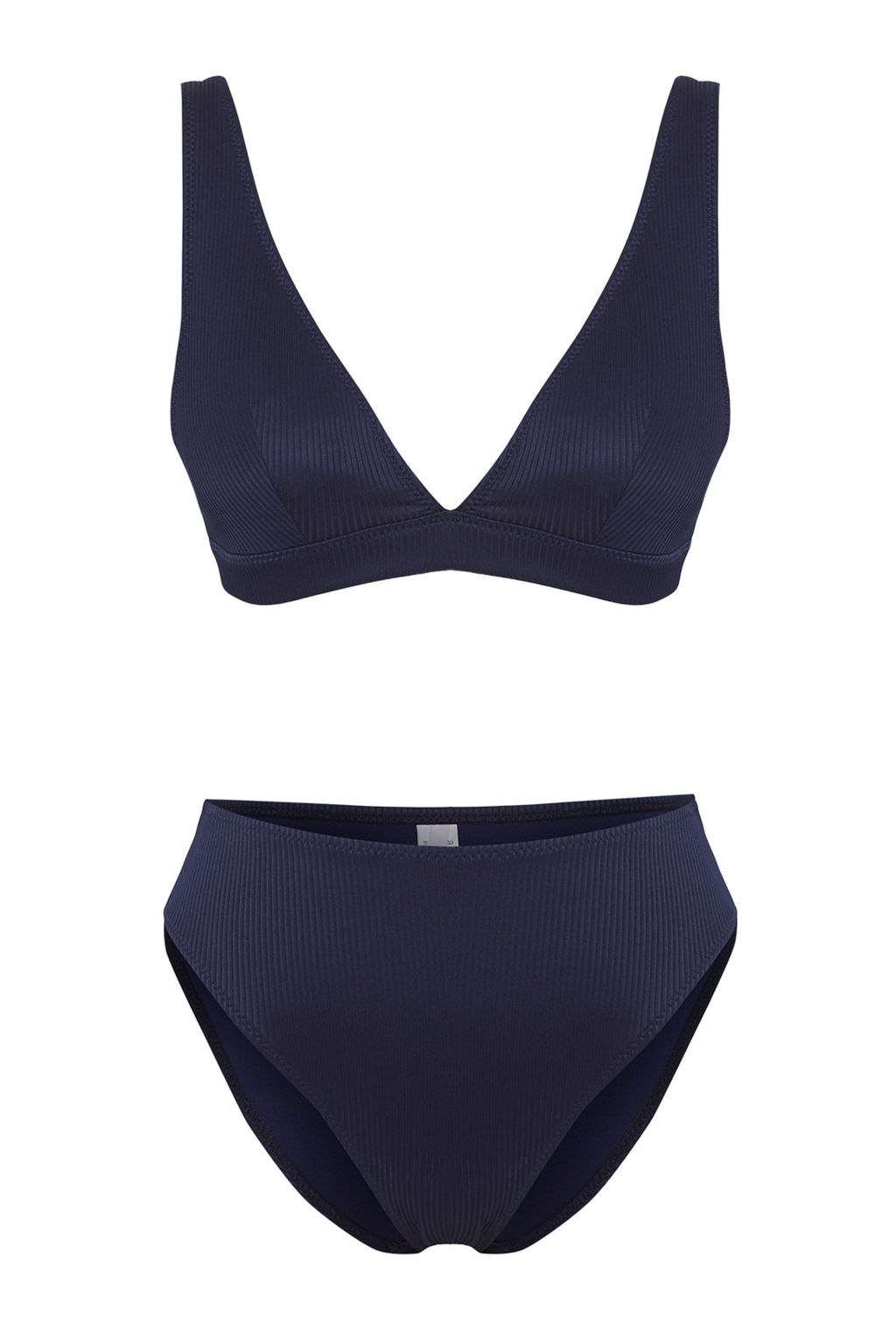 TRENDYOLMILLA Lacivert Ucgen Dokulu Regular Core Bikini Tak?m? TBESS25BT00004  фото 5