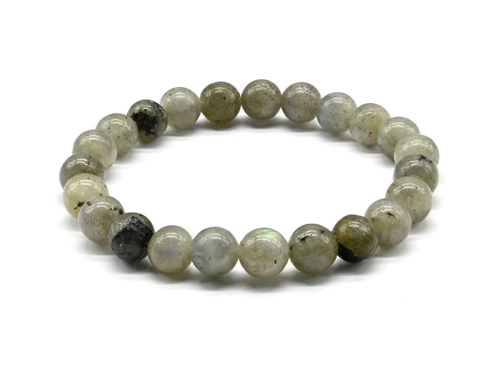 Браслет шарик 8мм из агата тибетского цвет синий Радуга камня фото 3