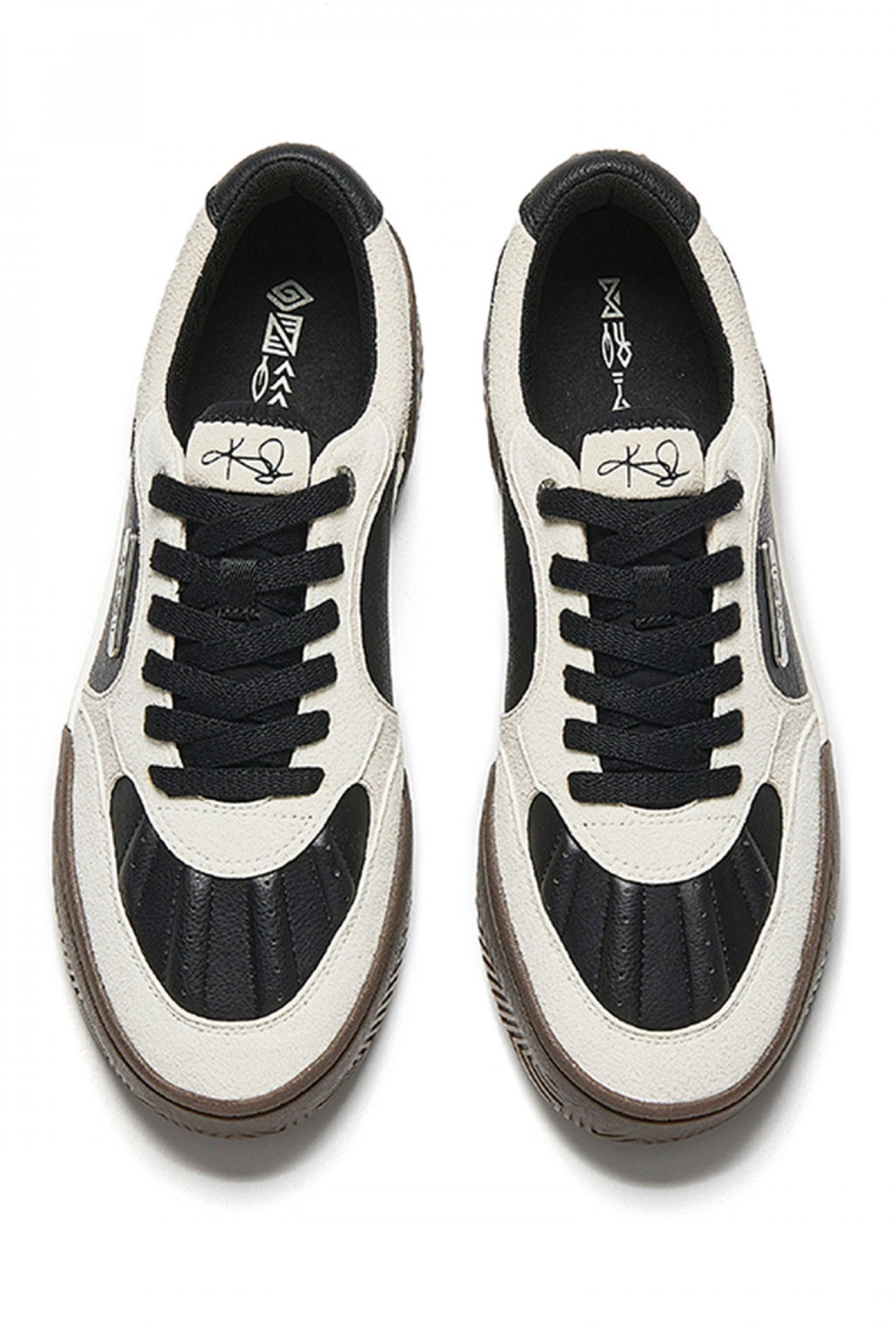 Кеды Бежевый/Черный